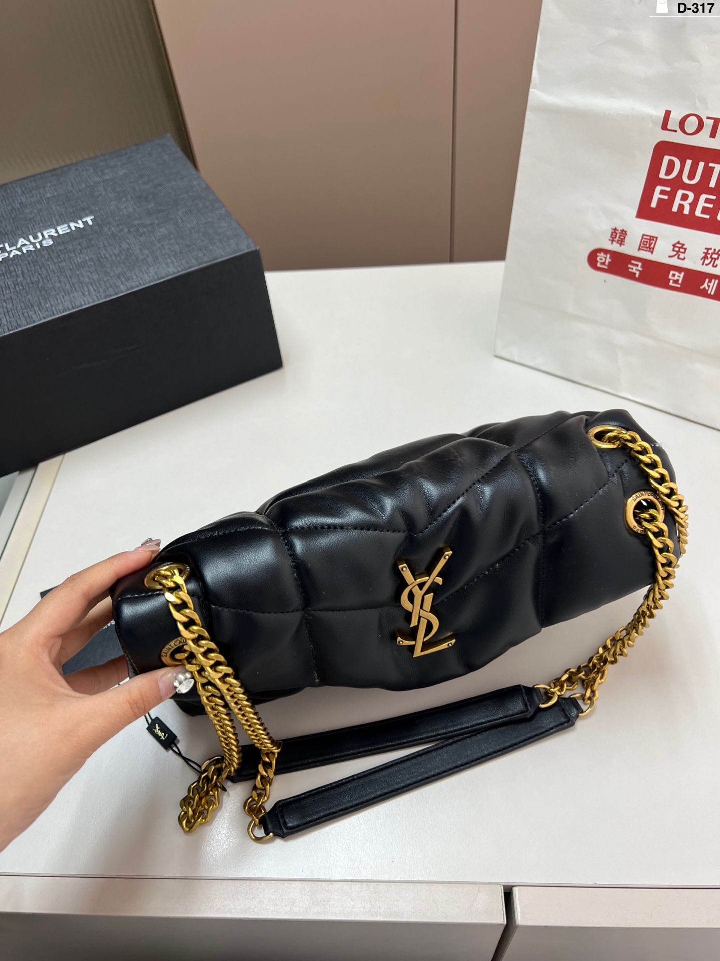 YSL puffer black