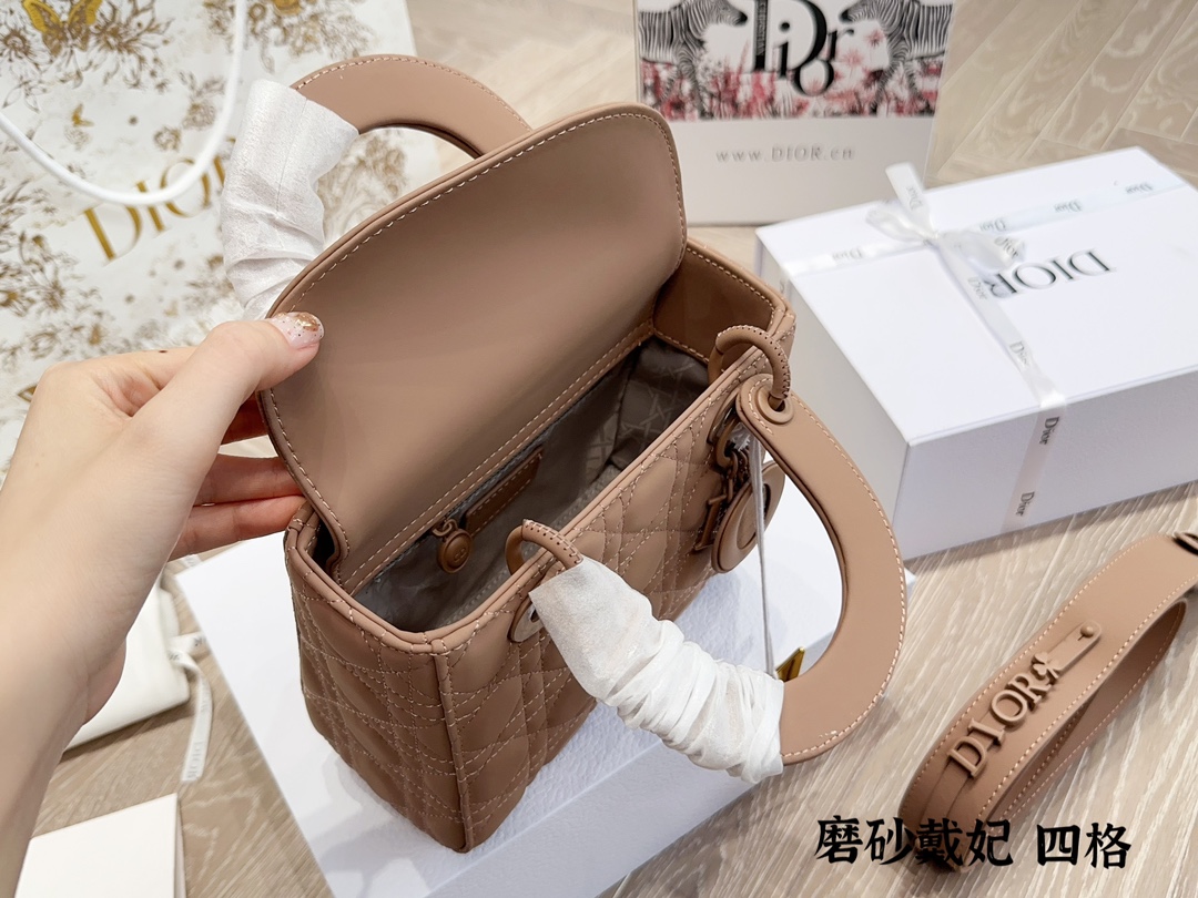 Dior lady d nubuck leather