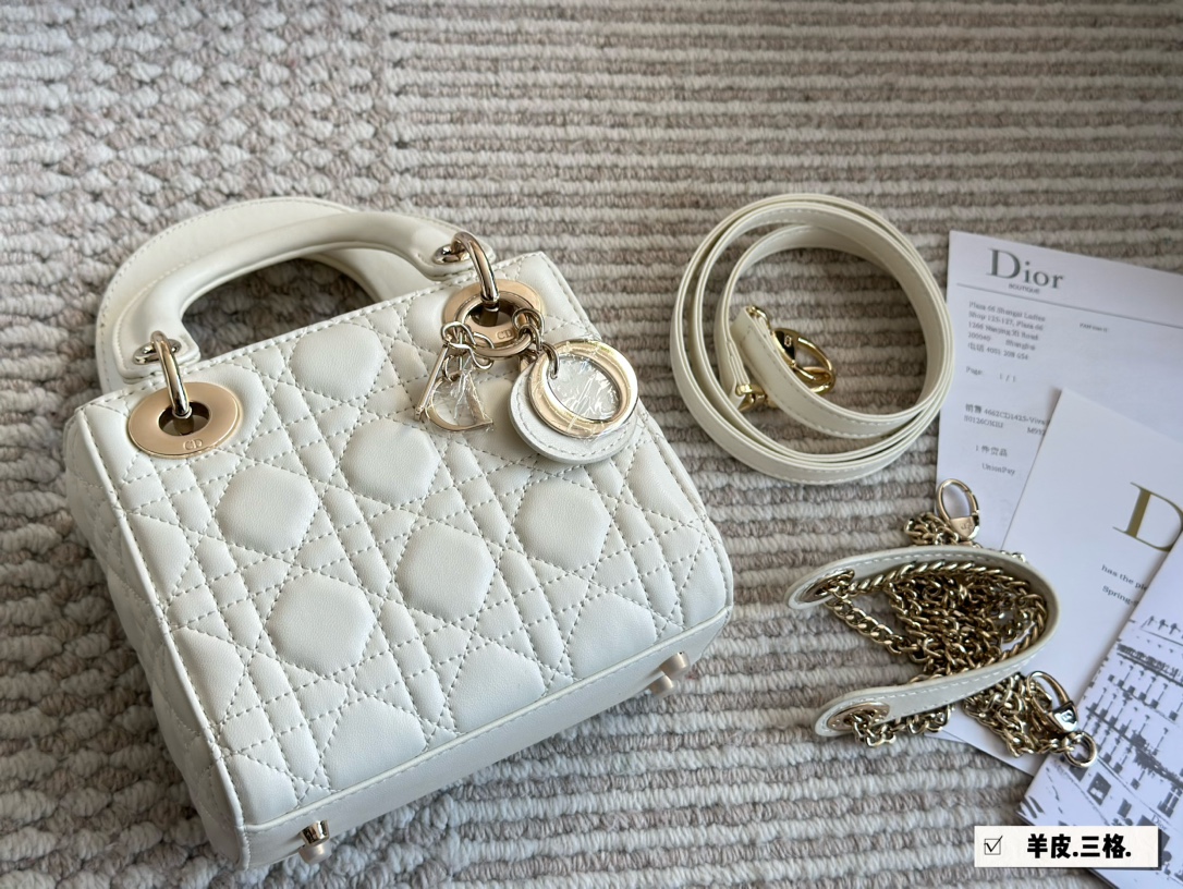 Dior lady d cream white