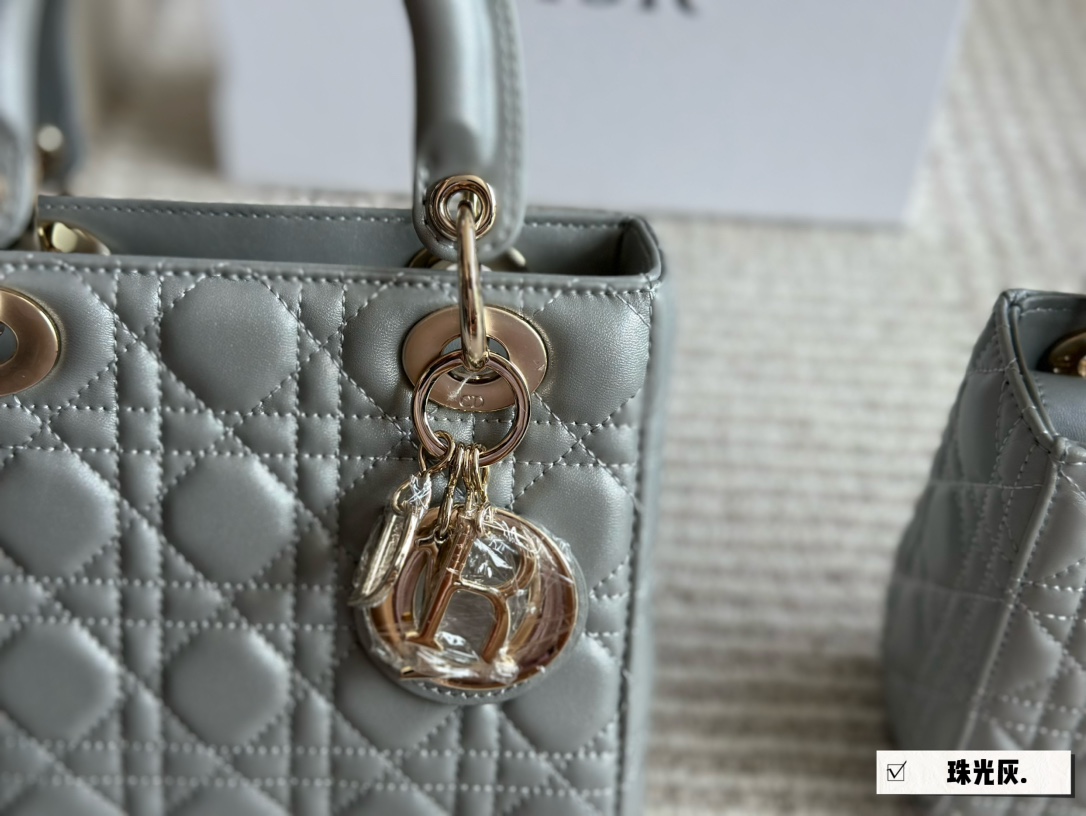 Dior pearlescent lady d bag