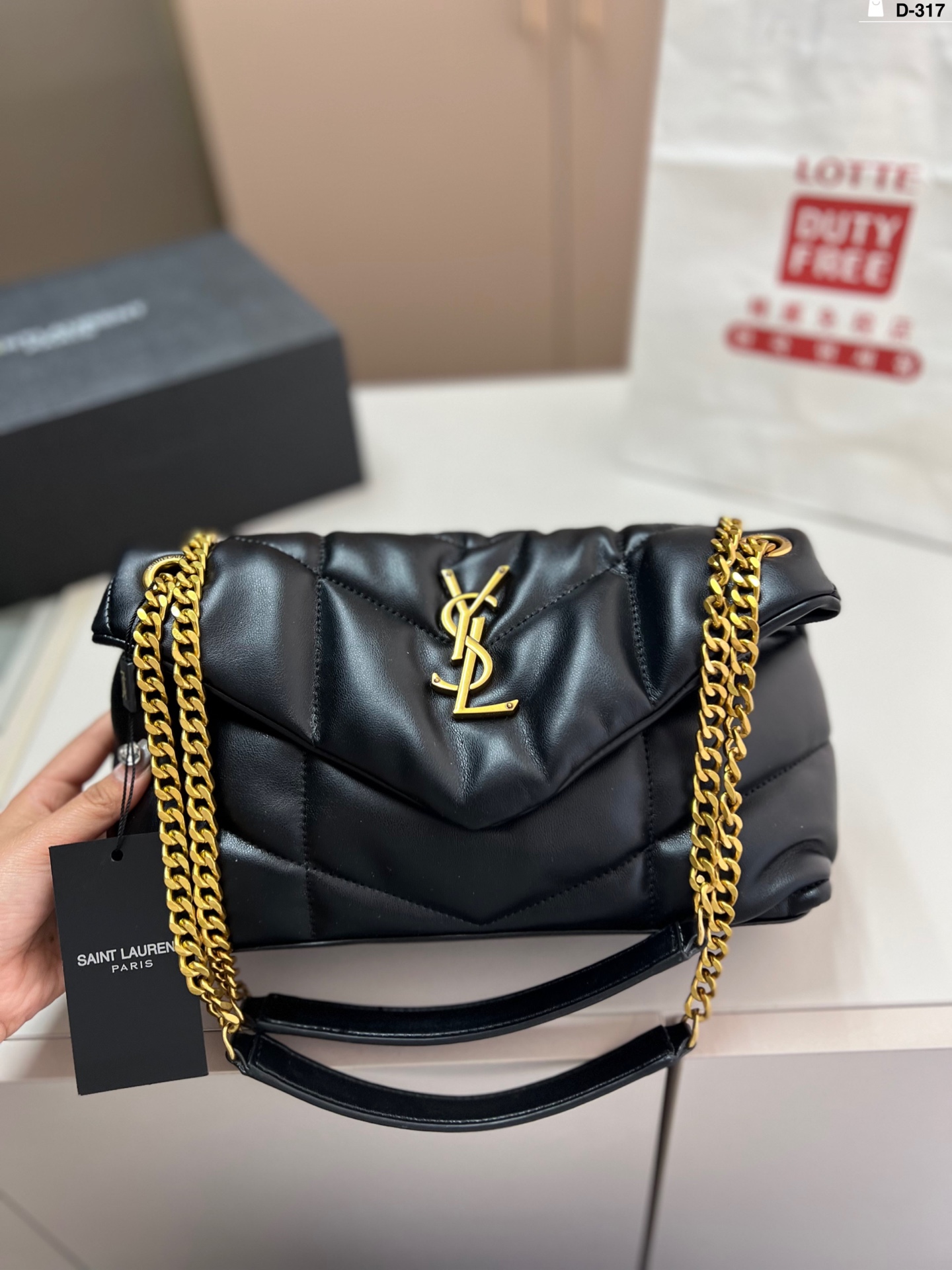 YSL puffer black