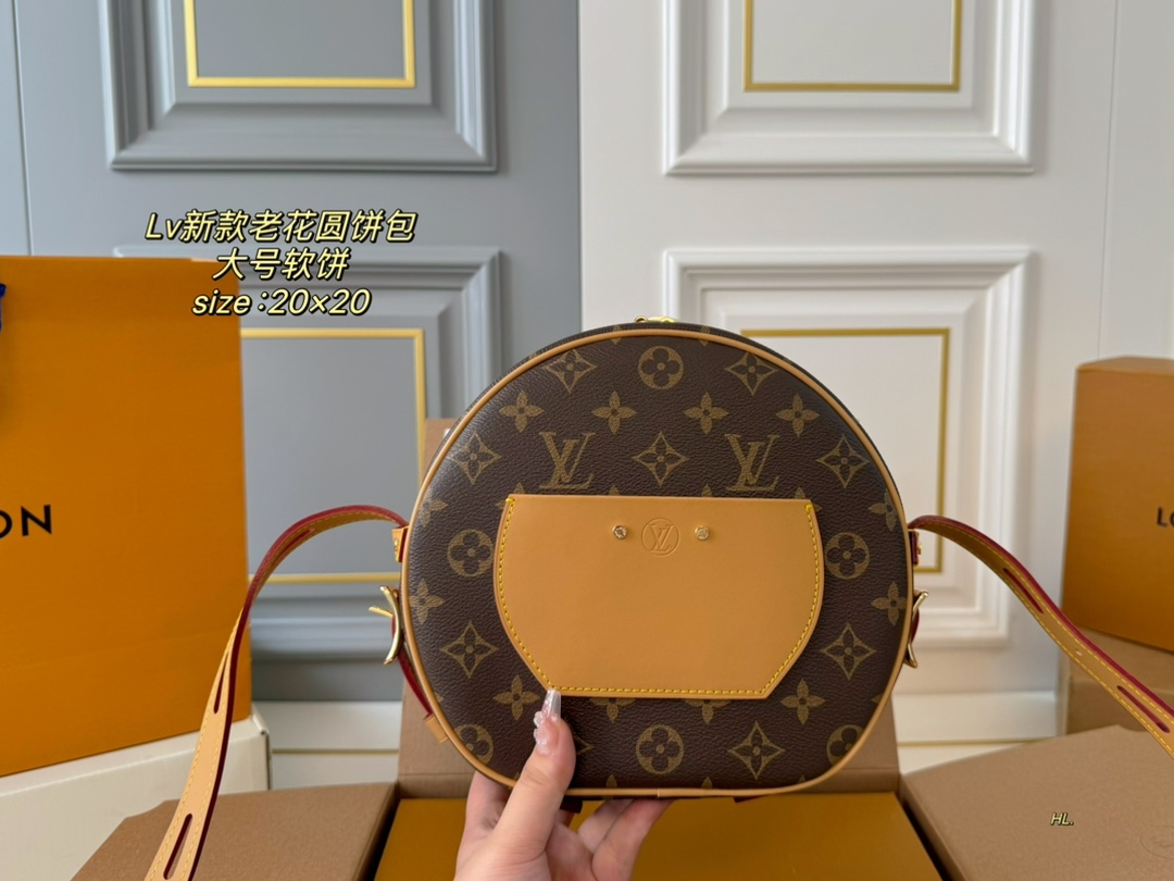 LV new monogram round bag