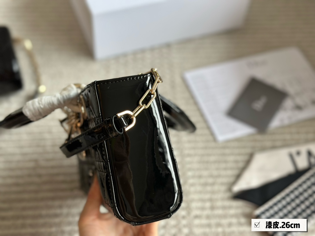 Dior's new D-joy patent leather