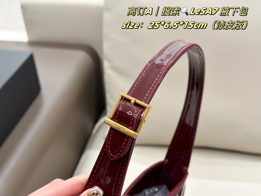 YSL underarm bag red