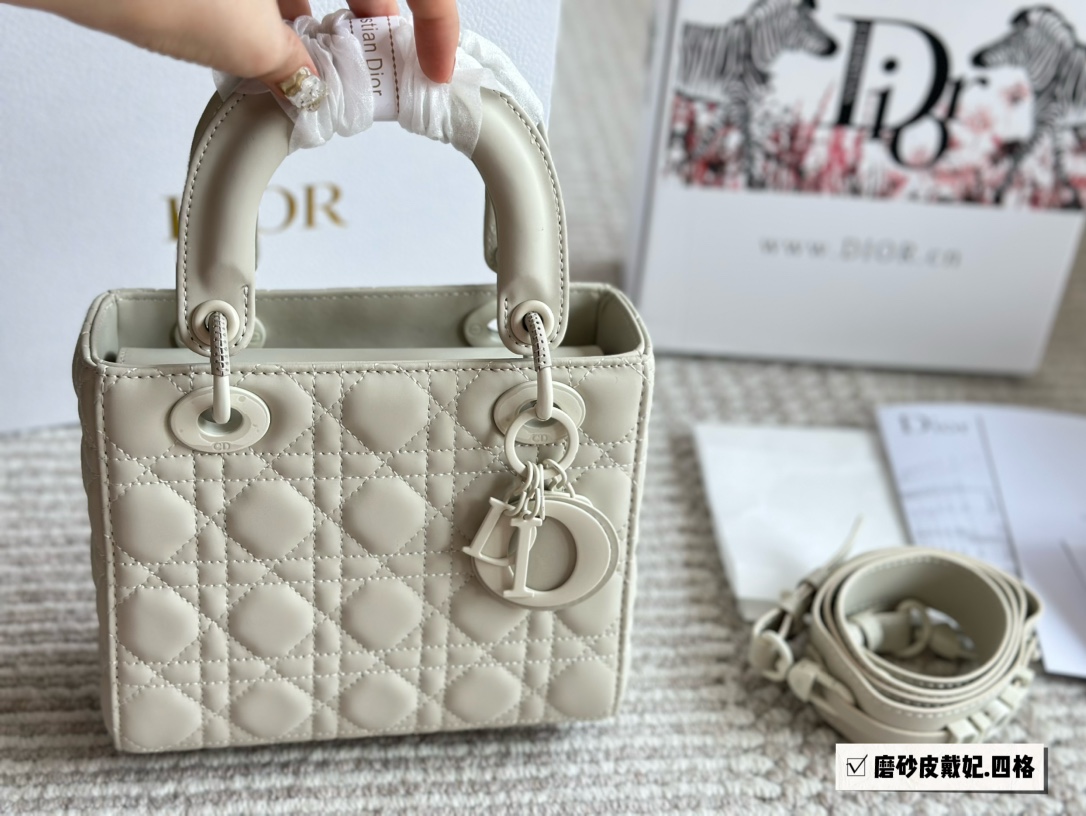 Dior lady d nubuck leather