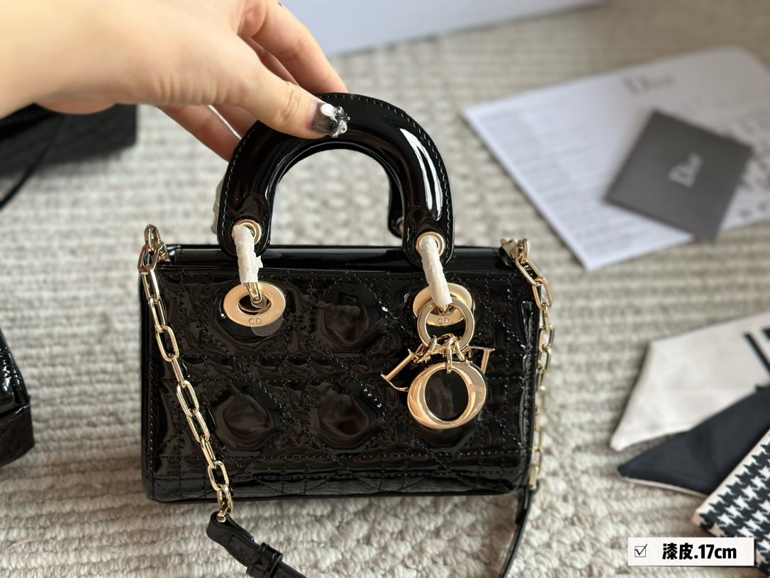 Dior's new D-joy patent leather