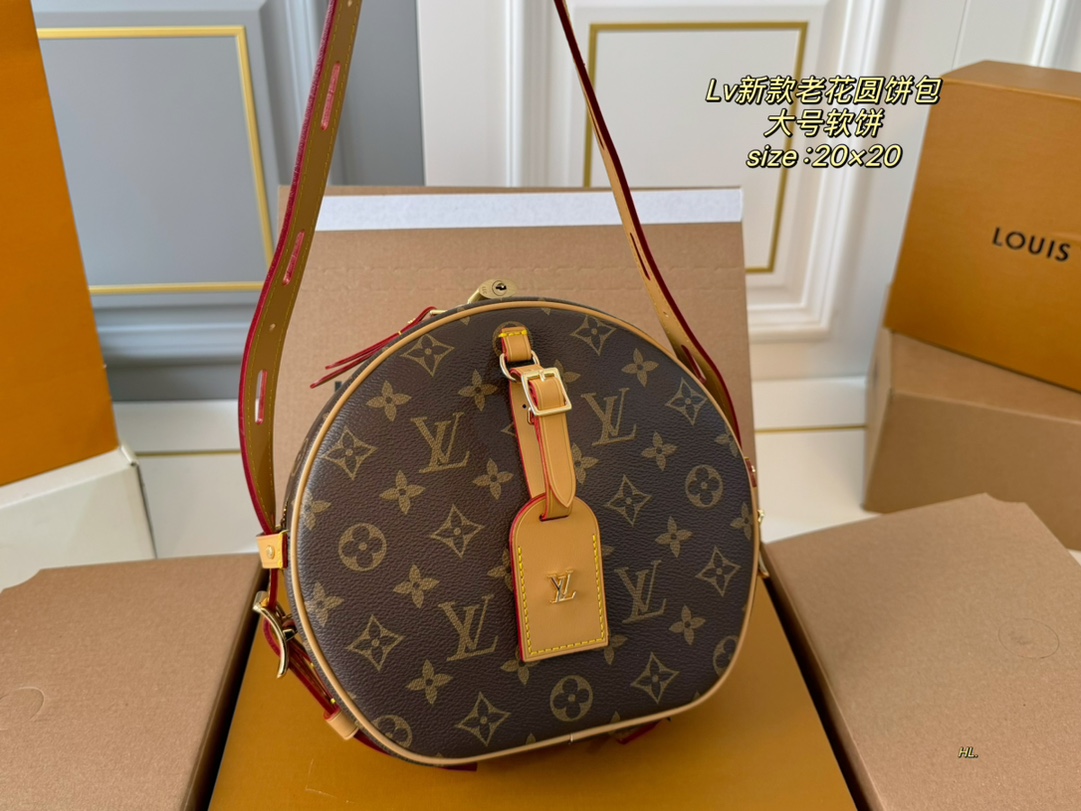LV new monogram round bag