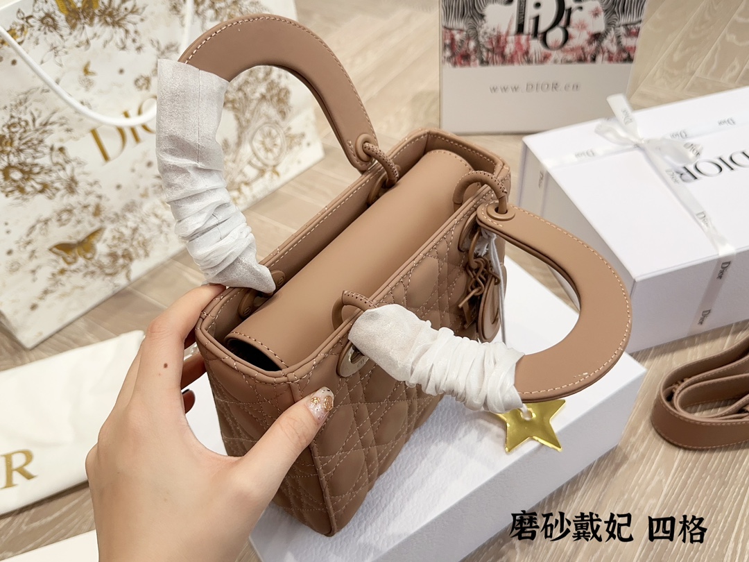 Dior lady d nubuck leather