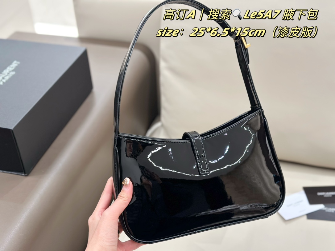 YSL underarm bag black