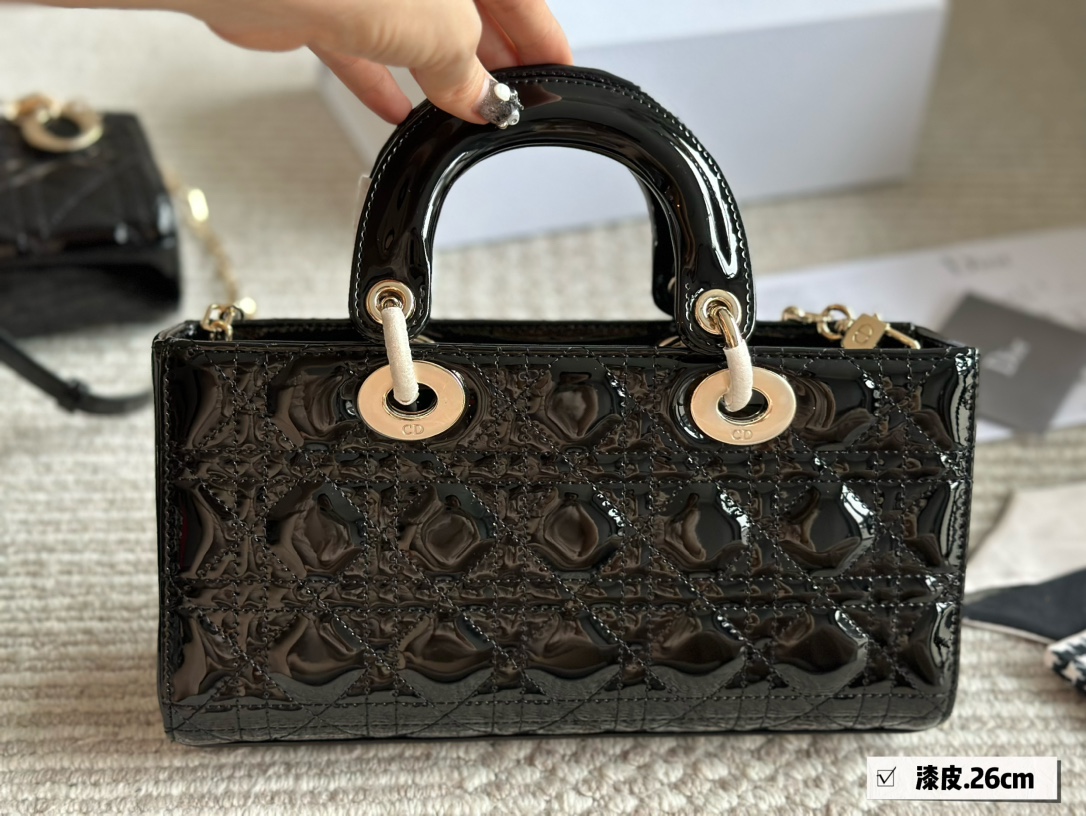 Dior's new D-joy patent leather