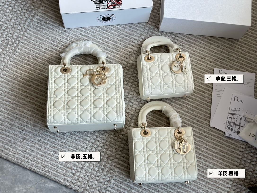 Dior lady d cream white