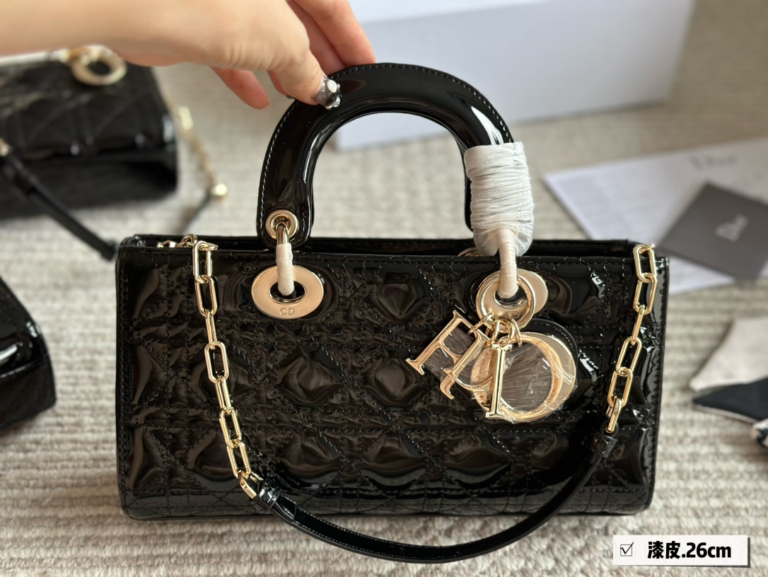 Dior's new D-joy patent leather