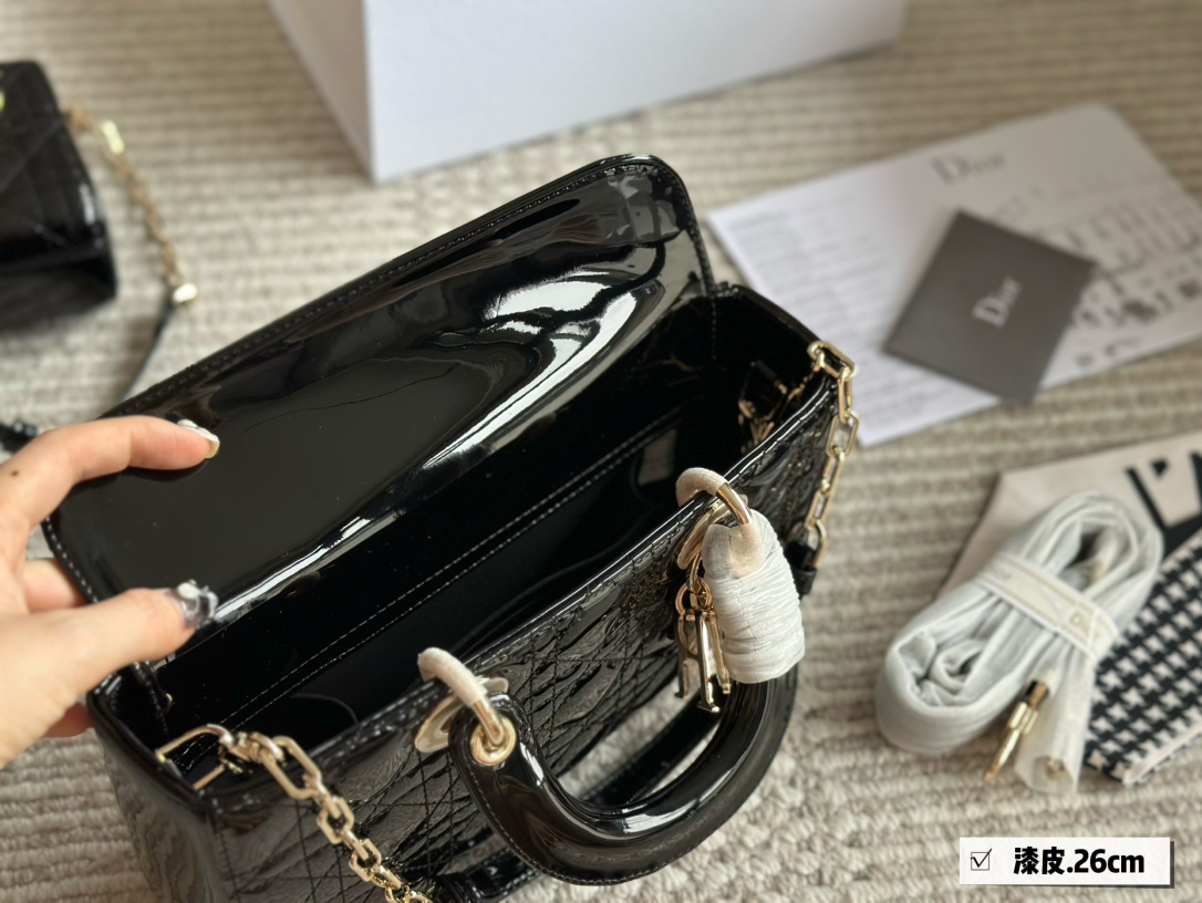 Dior's new D-joy patent leather