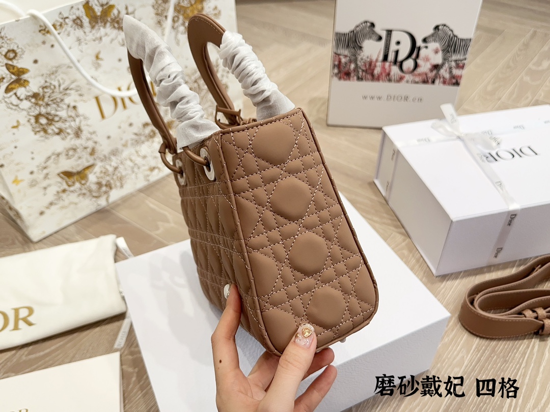 Dior lady d nubuck leather