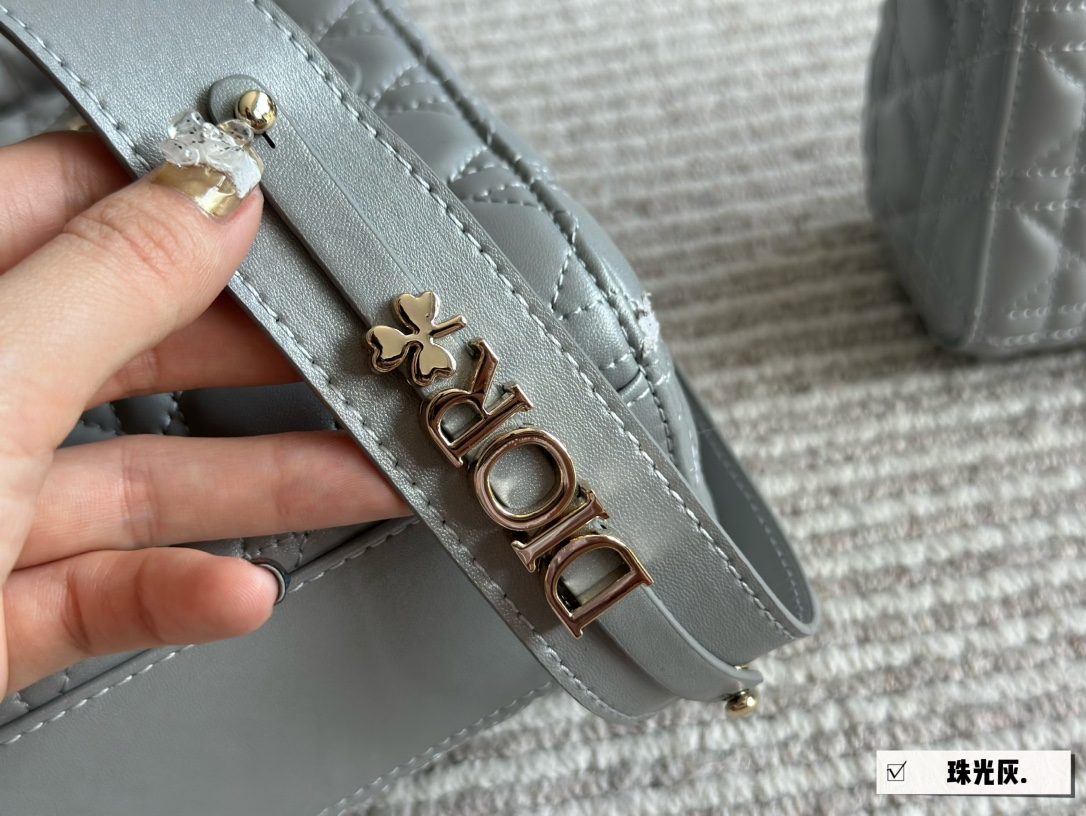 Dior pearlescent lady d bag