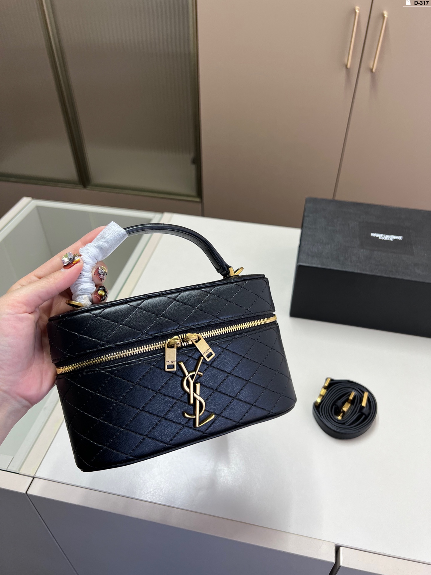 YSL Vanity real leather