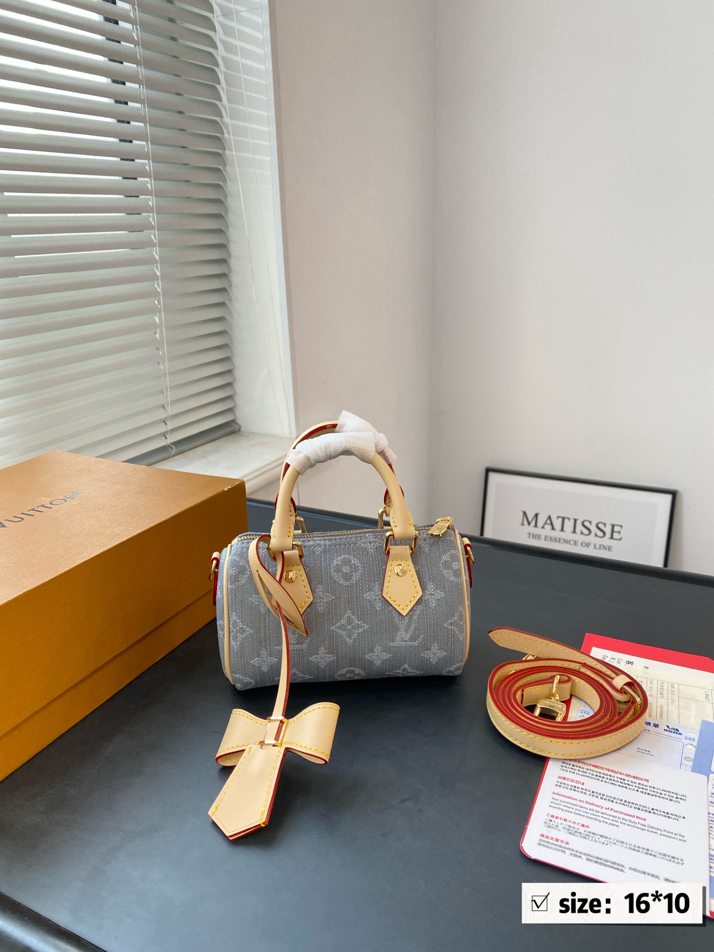 Lv denim nano speedy