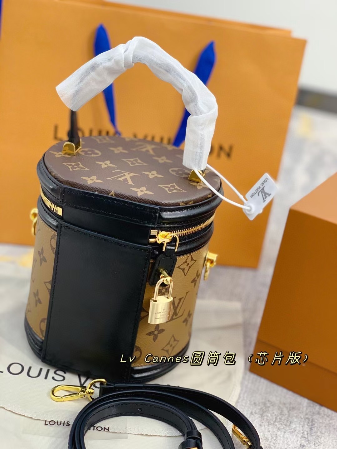 LV Cannes vanity case bucket bag
