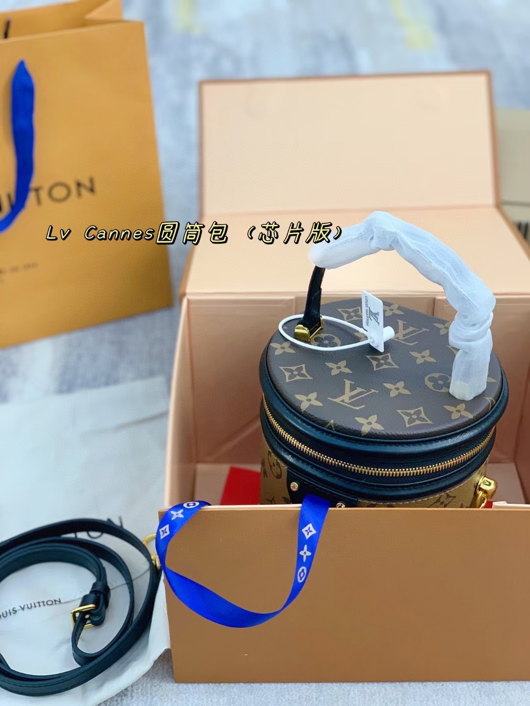 LV Cannes vanity case bucket bag