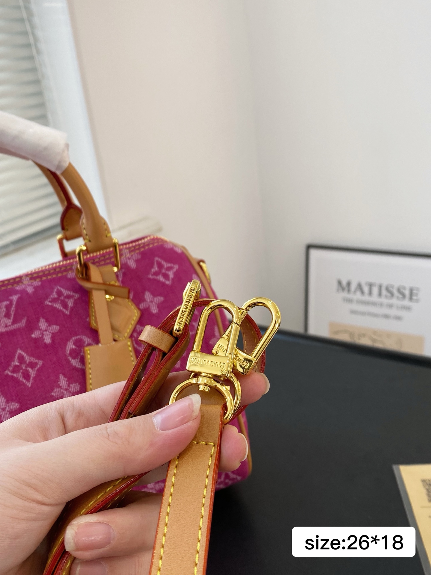 Lv denim pillow bag 26