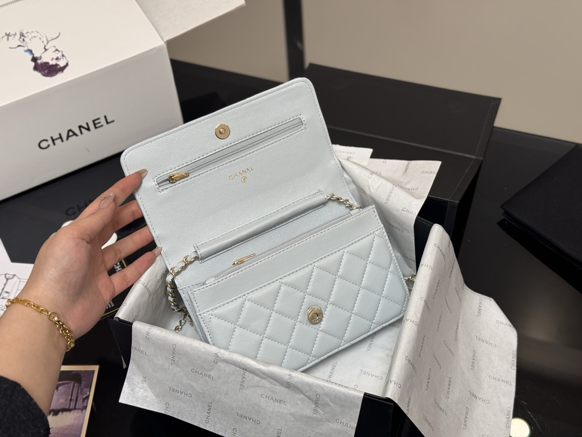 Chanel classic fortune bag woc