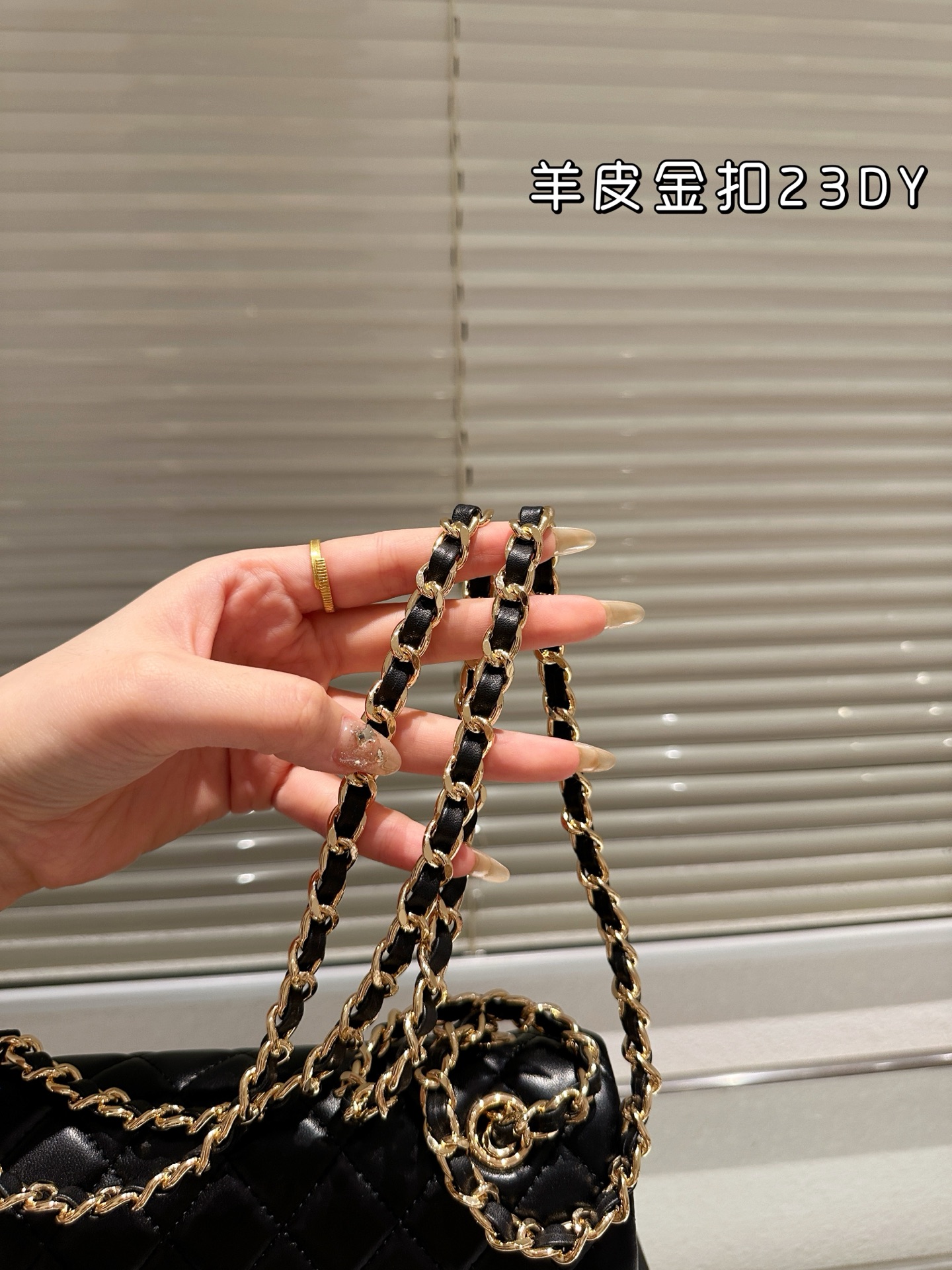 Chanel cf  lamskin 23cm