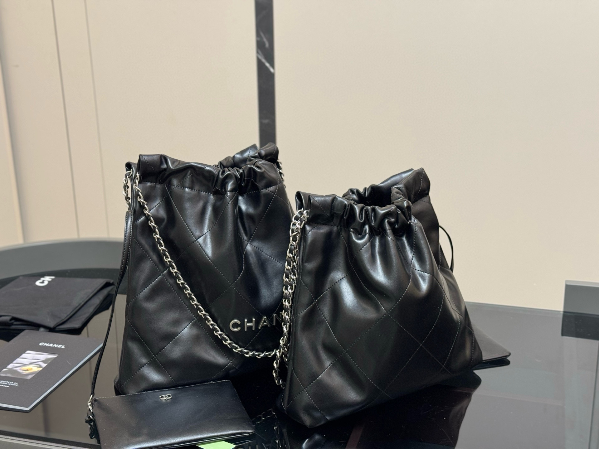 chanel 22 bag sliver hardware