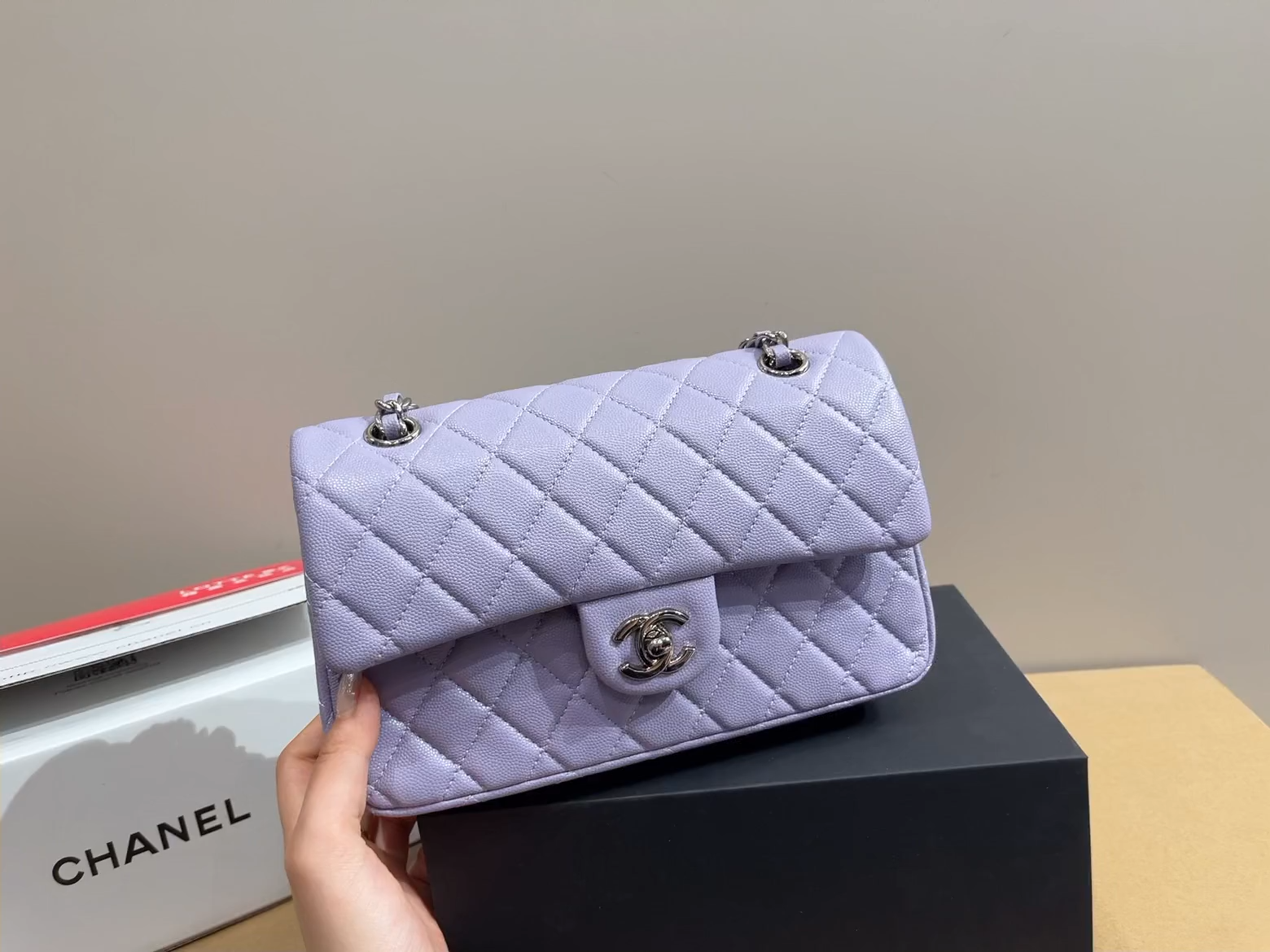 Chanel CF Caviar Chain Bag