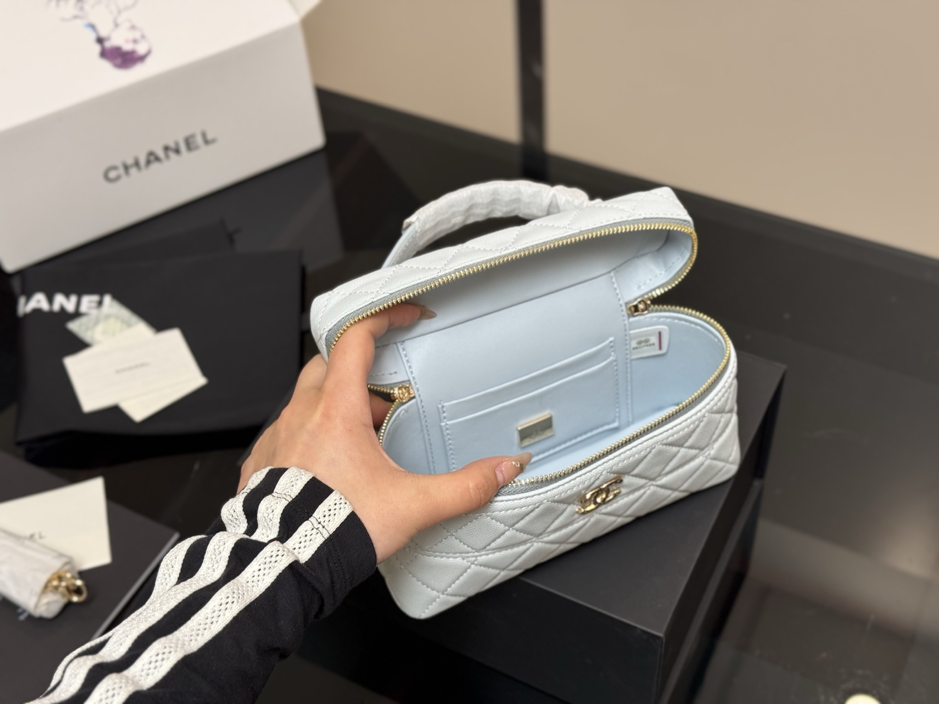 Chanel lunch box hobo