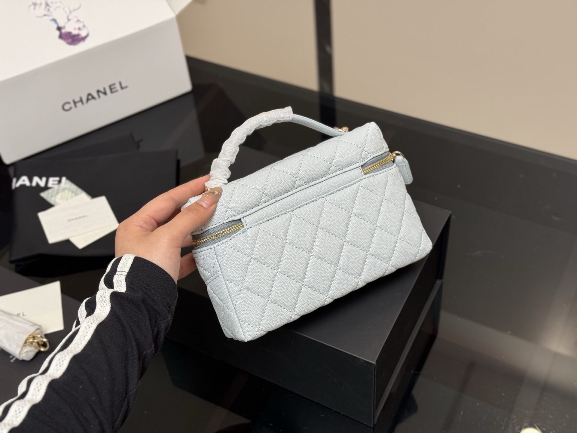 Chanel lunch box hobo