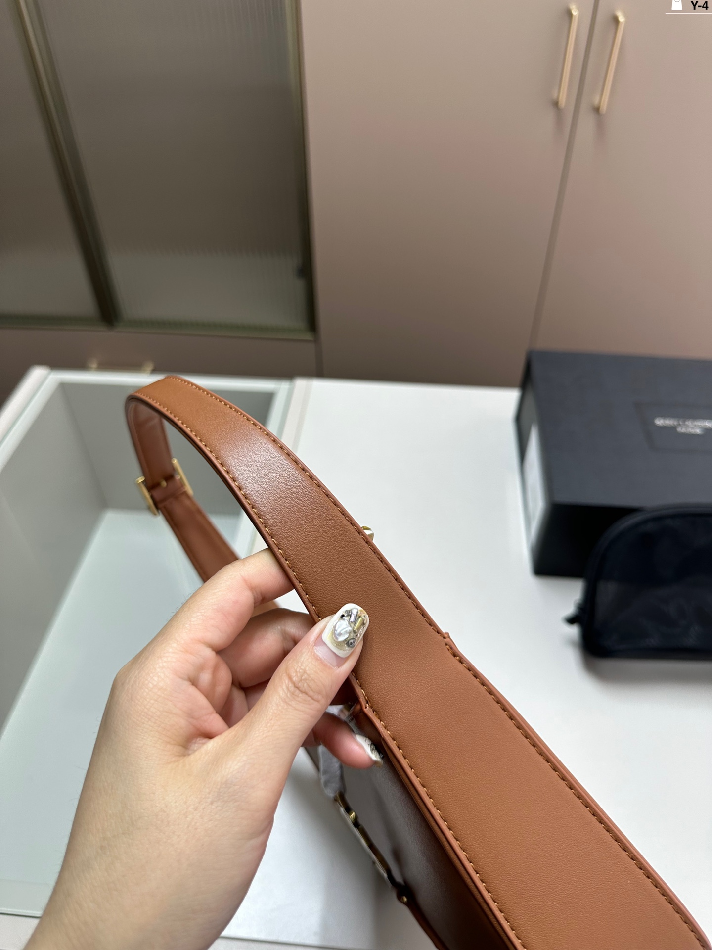 YSL underarm bag black