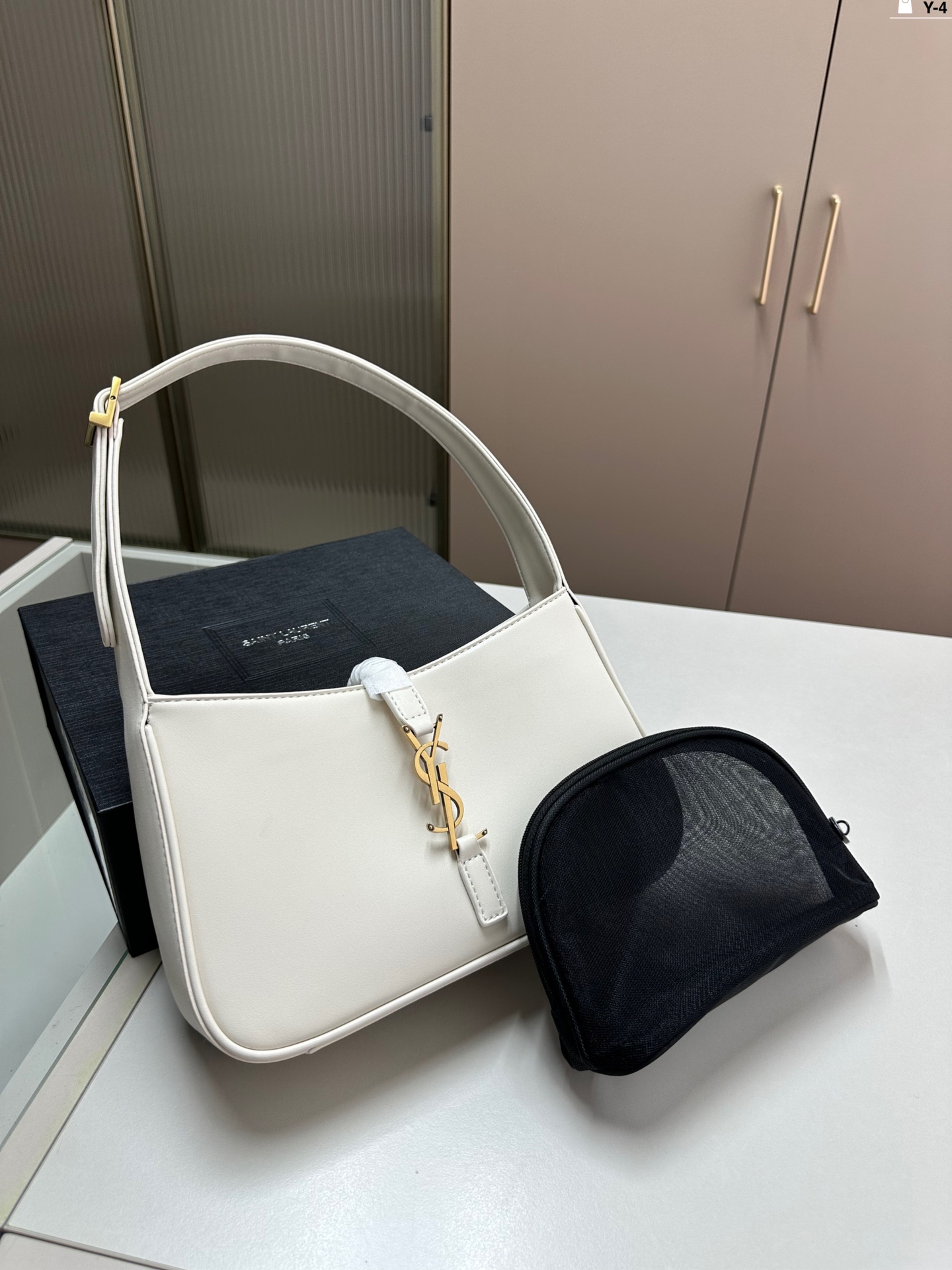 YSL underarm bag black