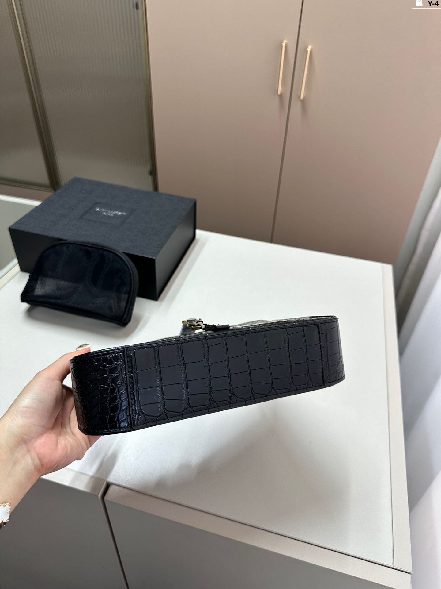 YSL underarm bag black