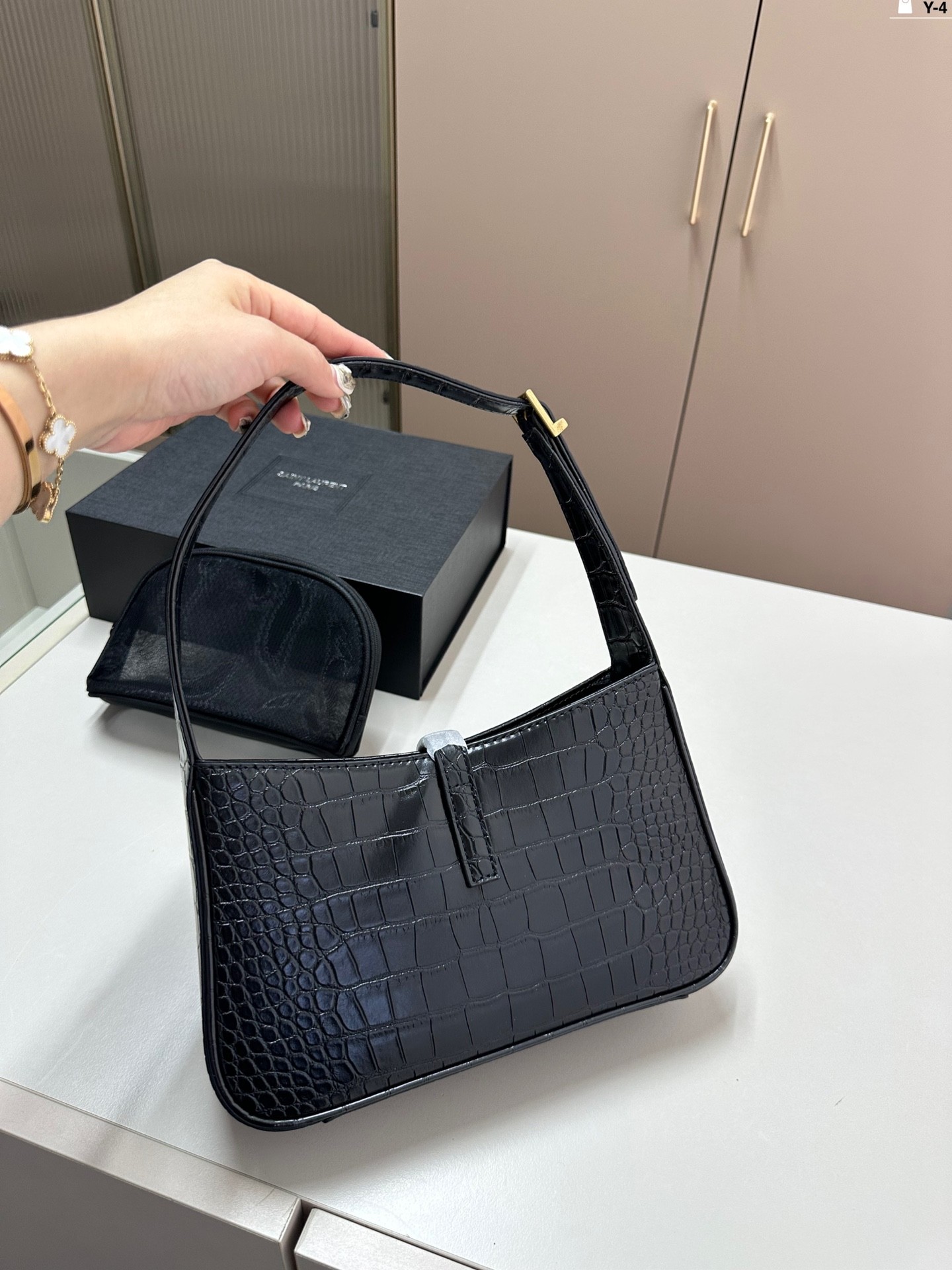 YSL underarm bag black