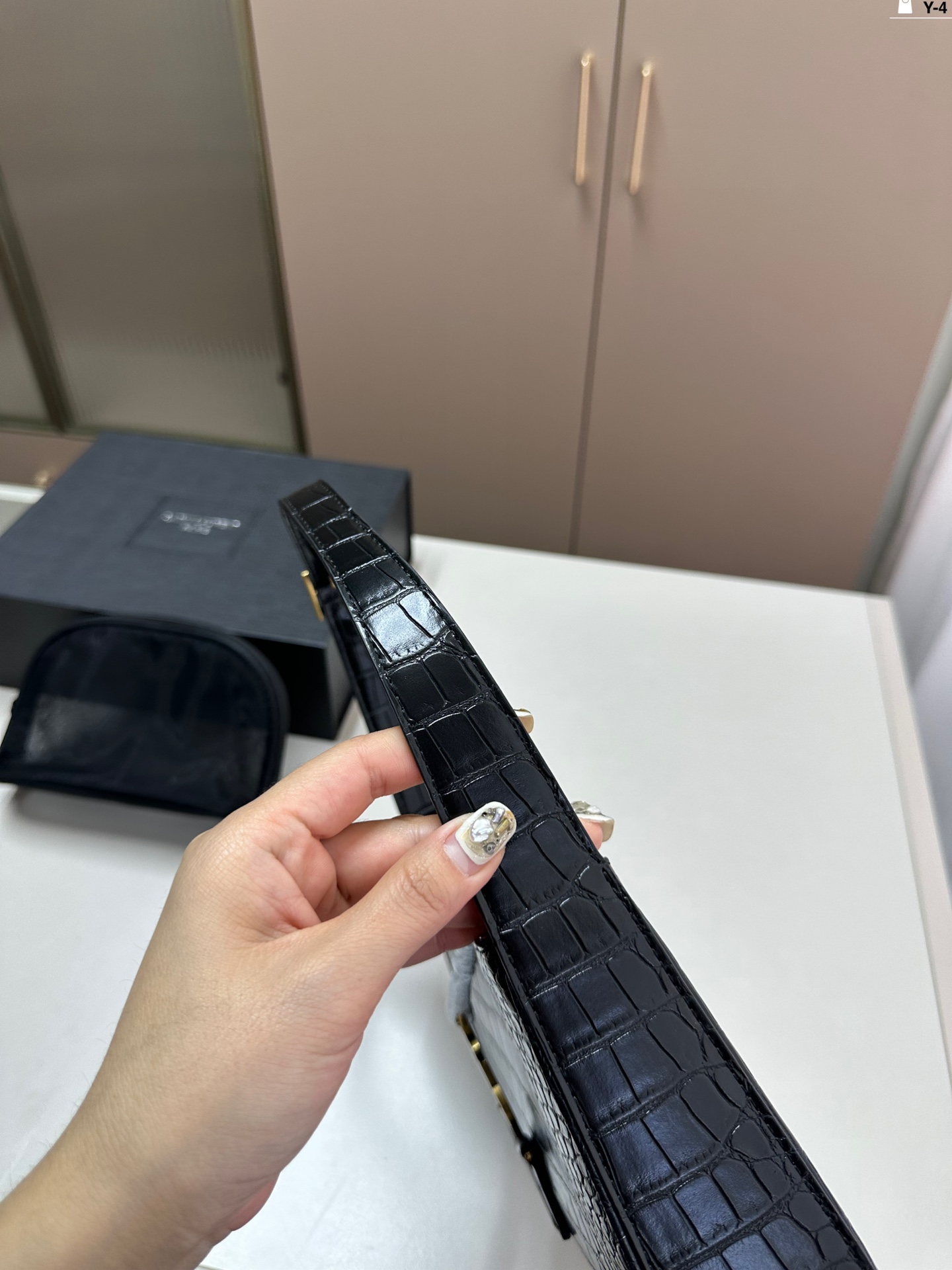 YSL underarm bag black