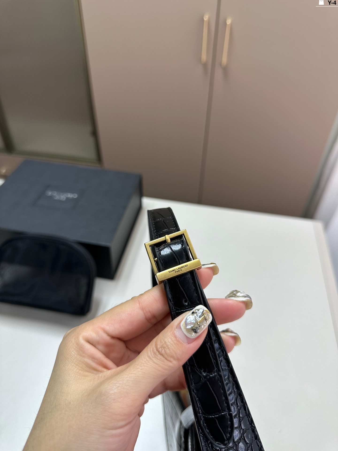 YSL underarm bag black