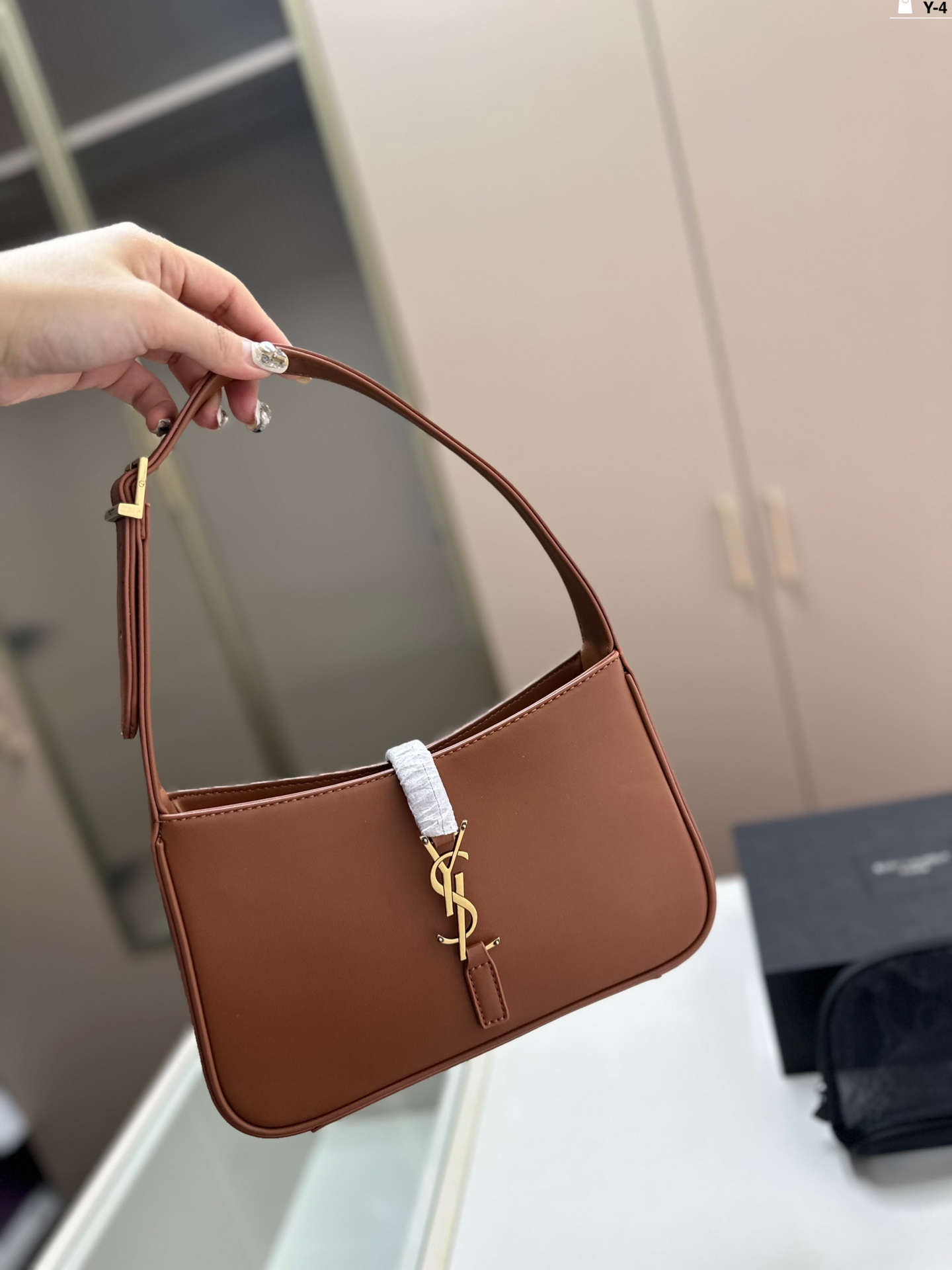 YSL underarm bag black