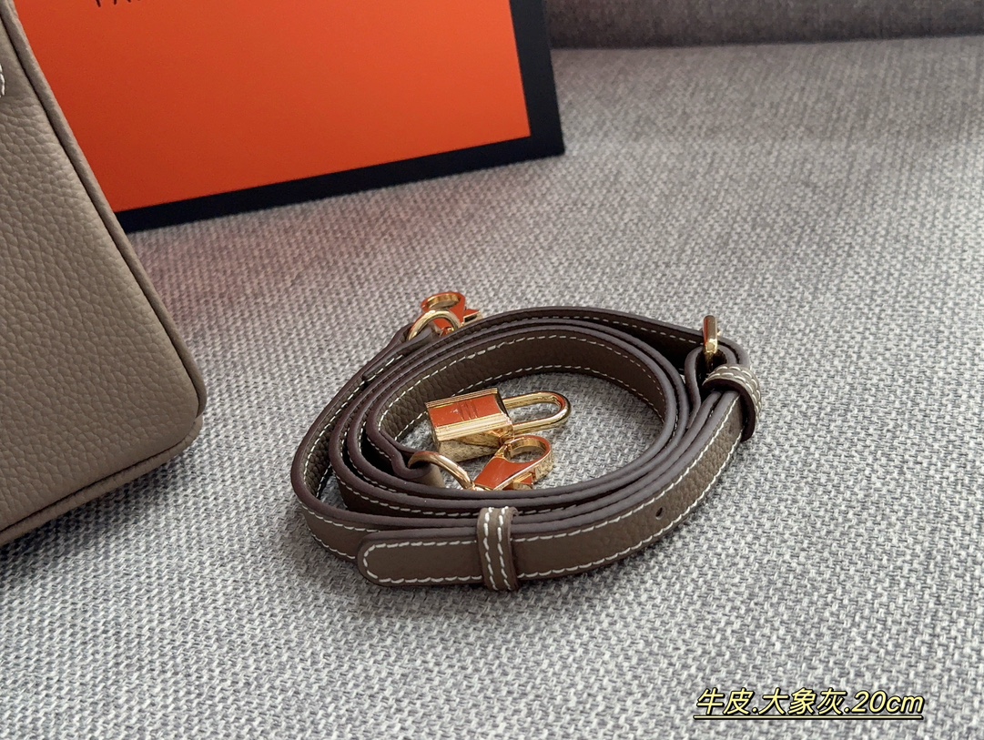 Hermès Brikin Elephant Gray 20cm