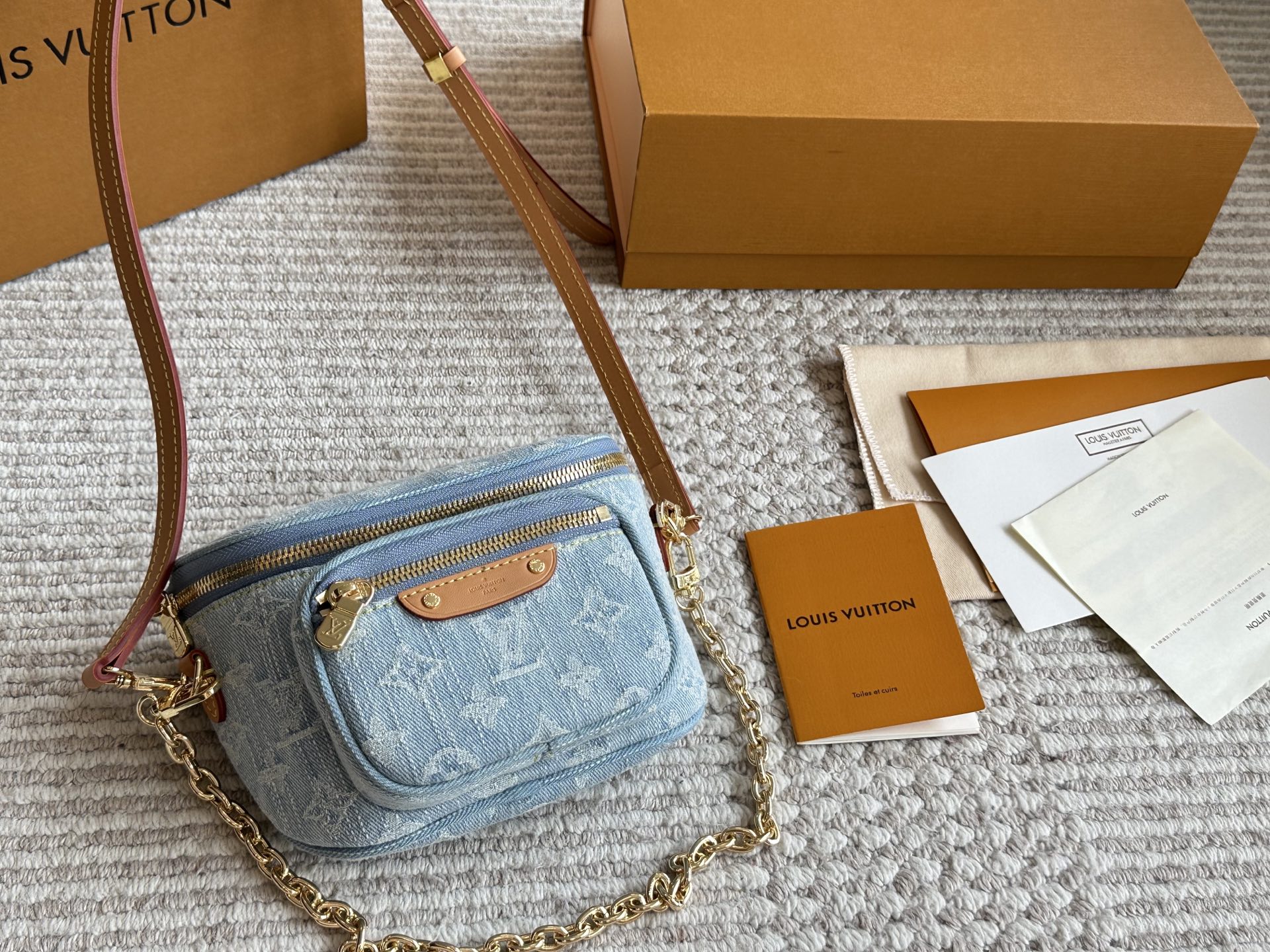 Denim Mini Waist Bag