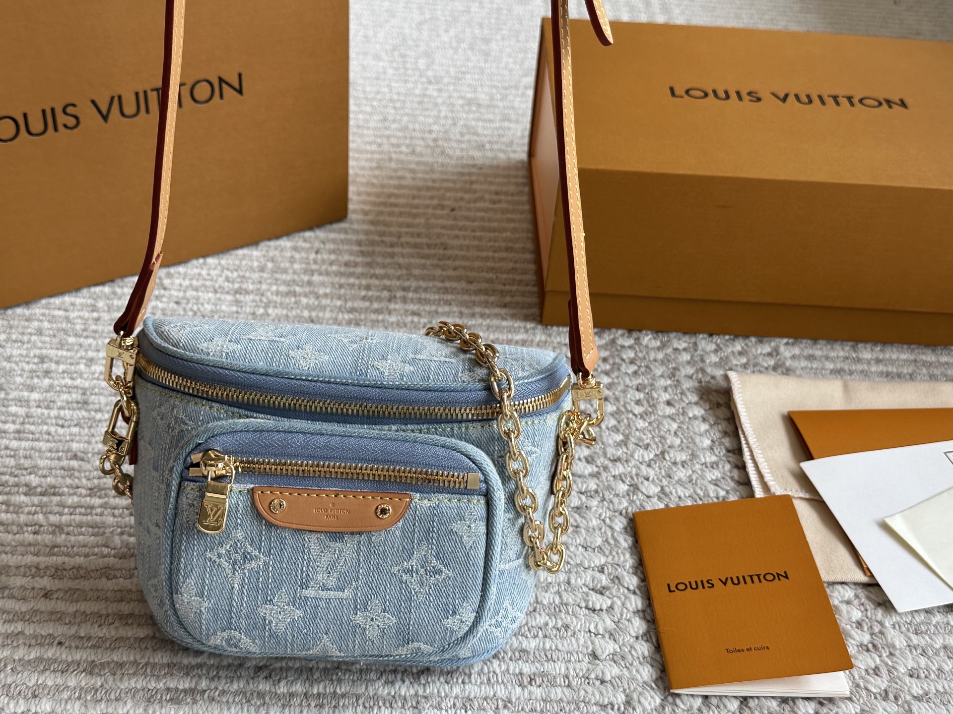 Denim Mini Waist Bag