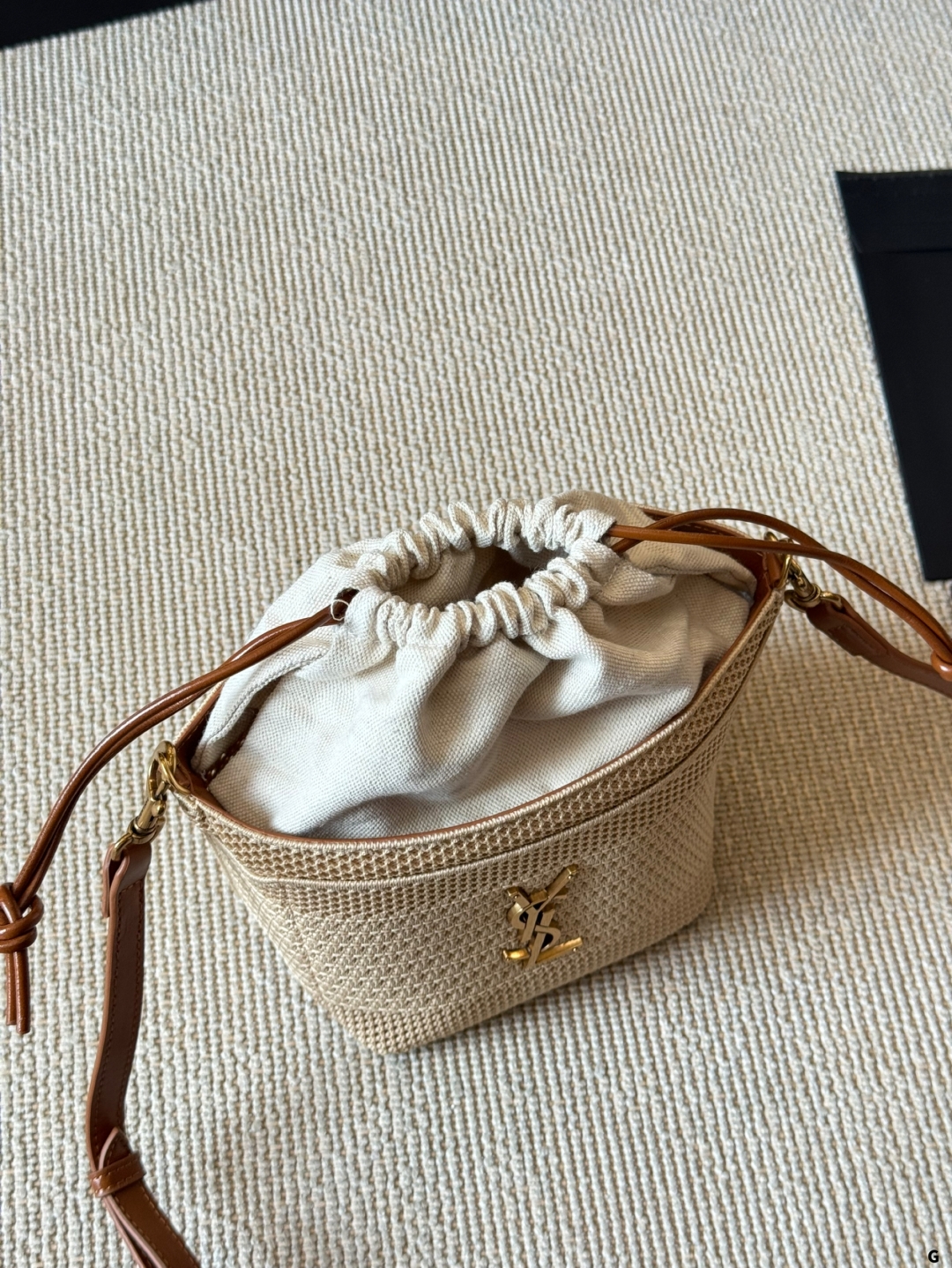 YSL Straw Tote Bag