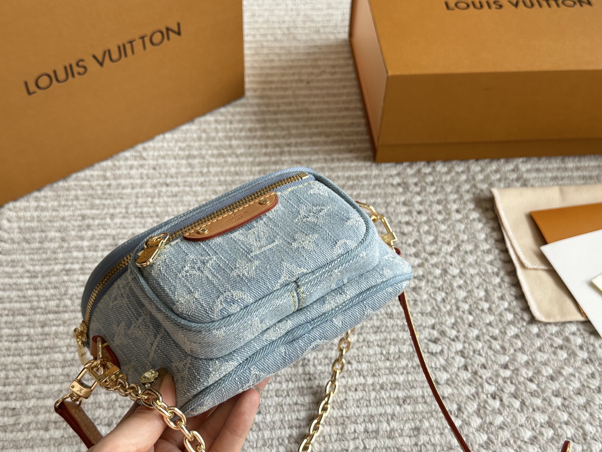 Denim Mini Waist Bag