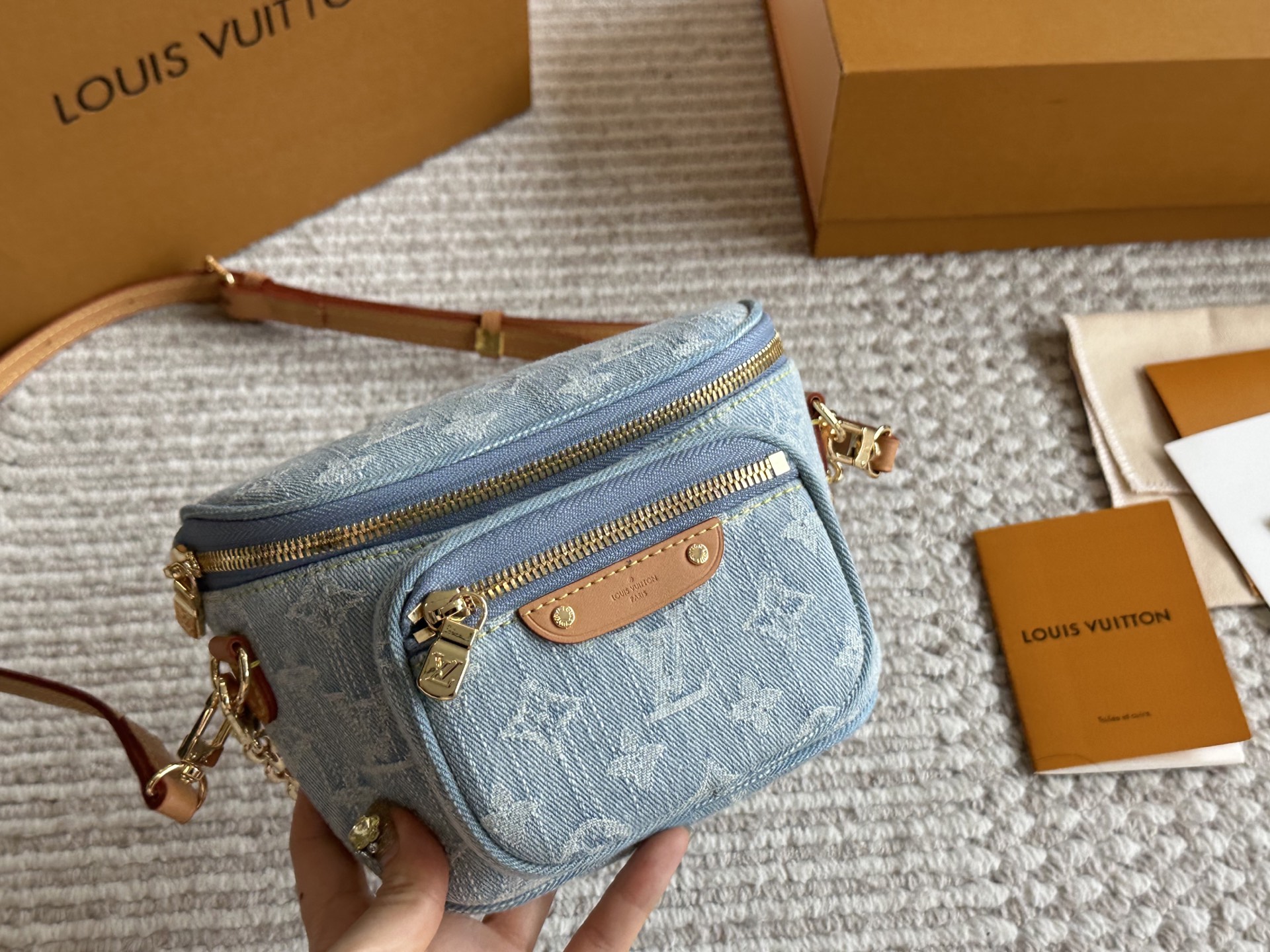 Denim Mini Waist Bag