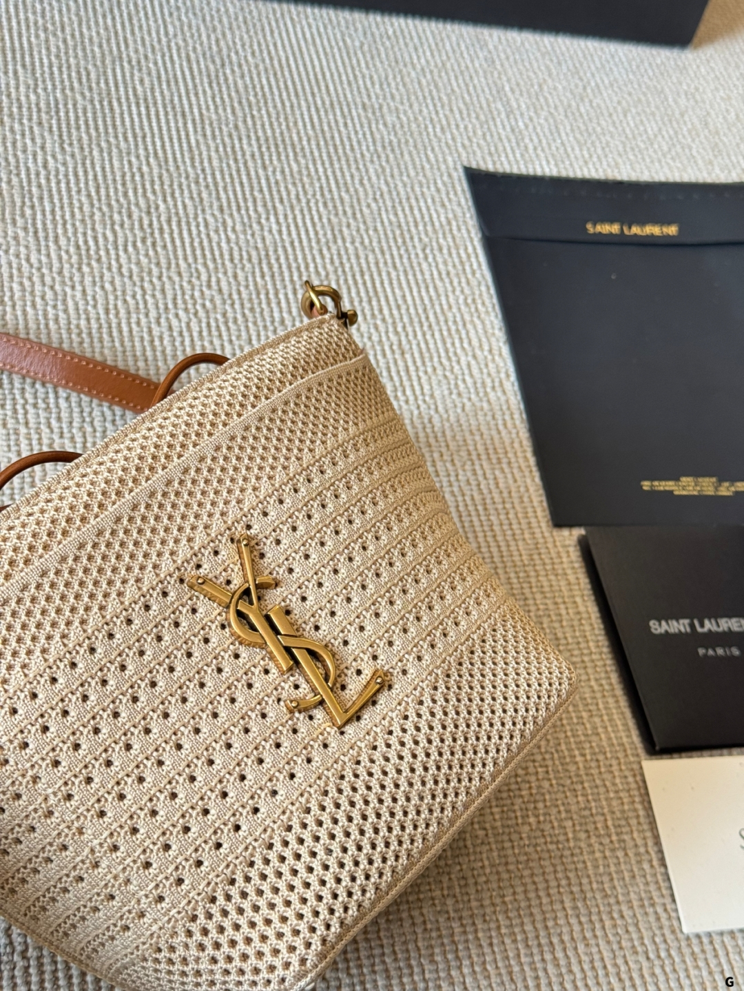 YSL Straw Tote Bag