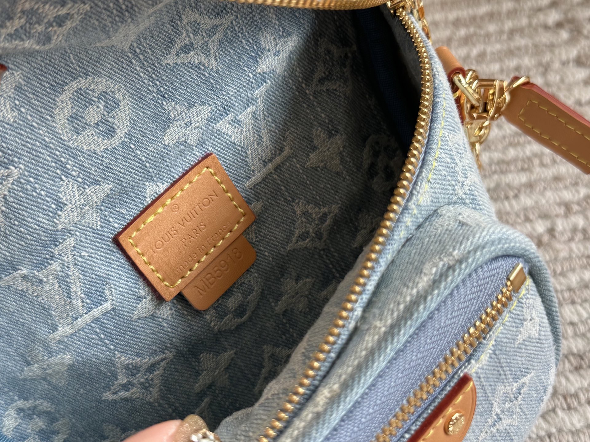 Denim Mini Waist Bag
