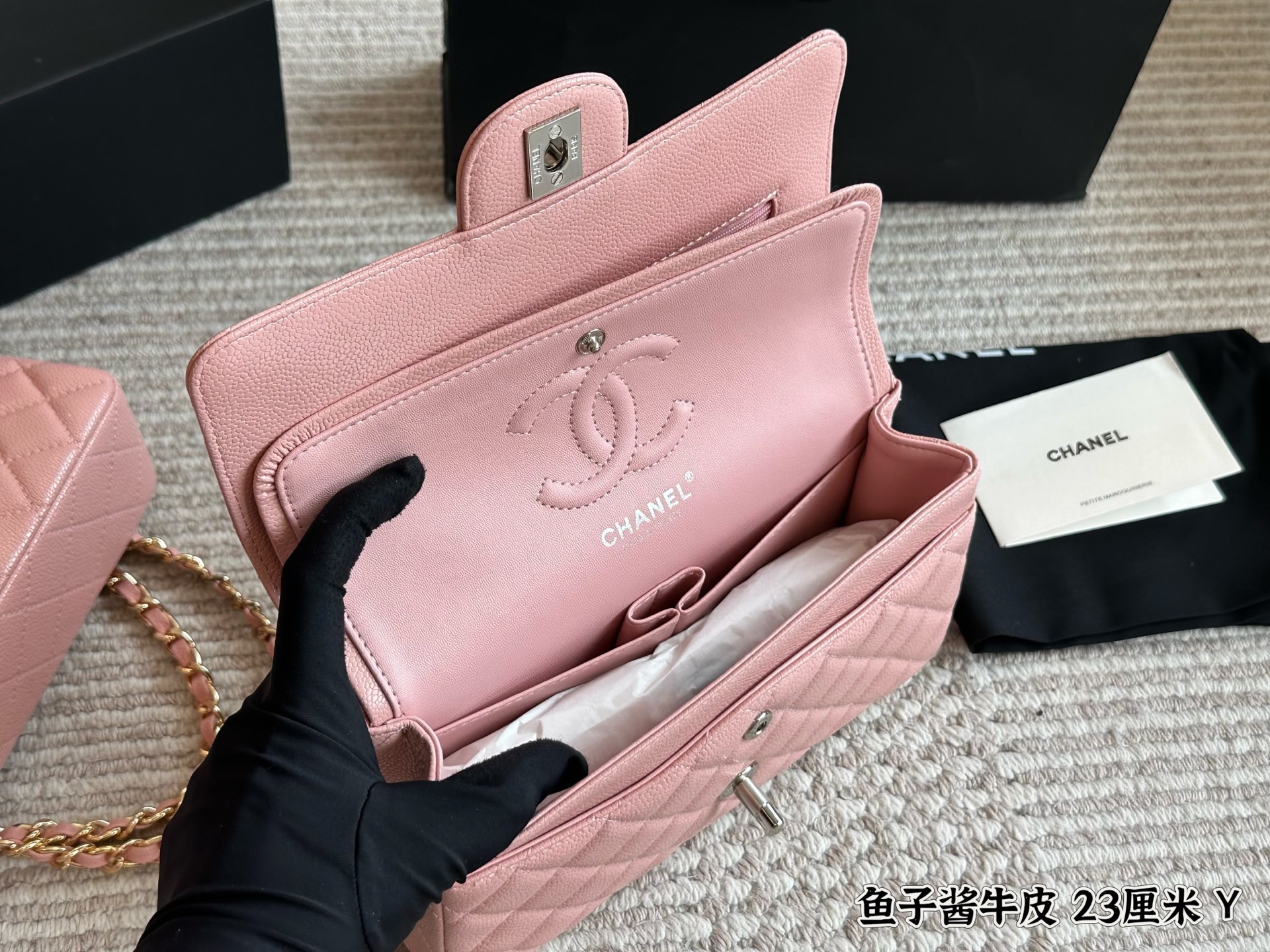 Chanel Classic Flap pink 23