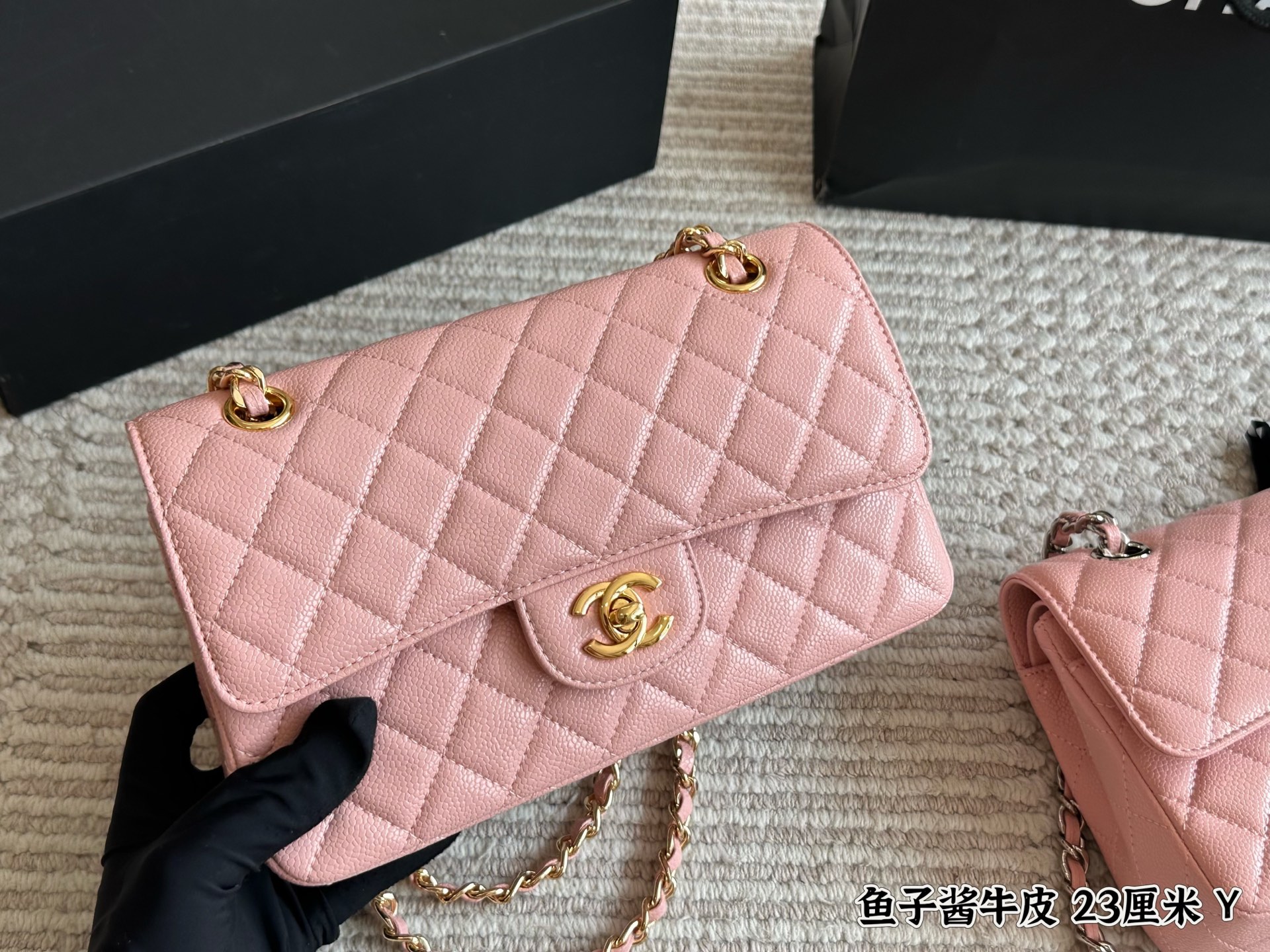 Chanel Classic Flap pink 23