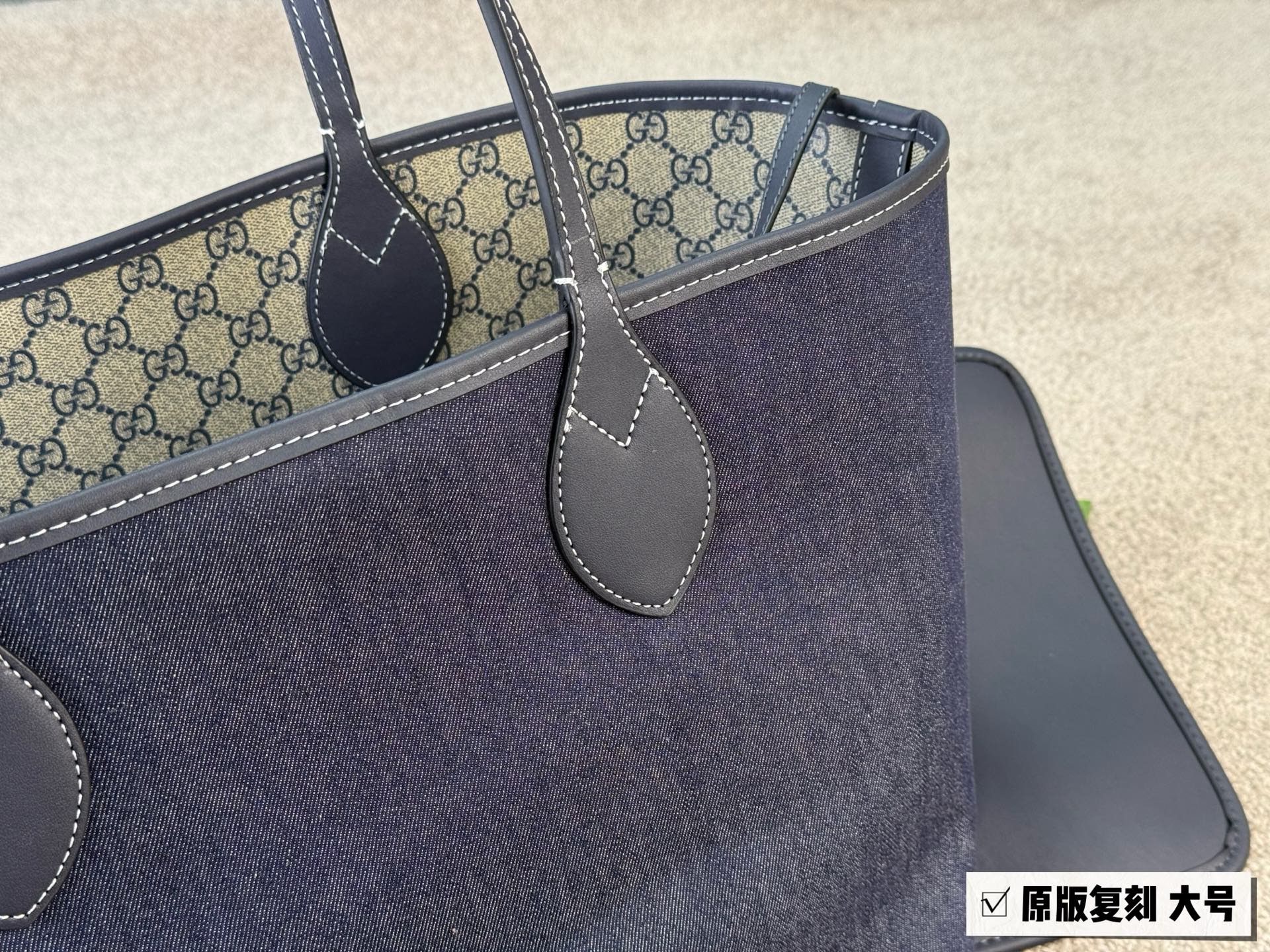 GG new double-sided shopping bag