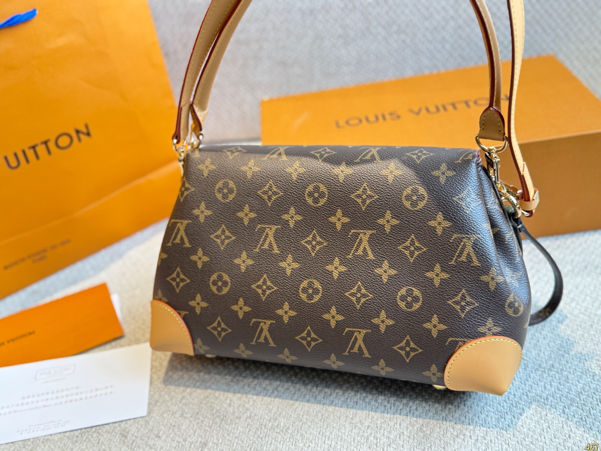 LV lock letter bag