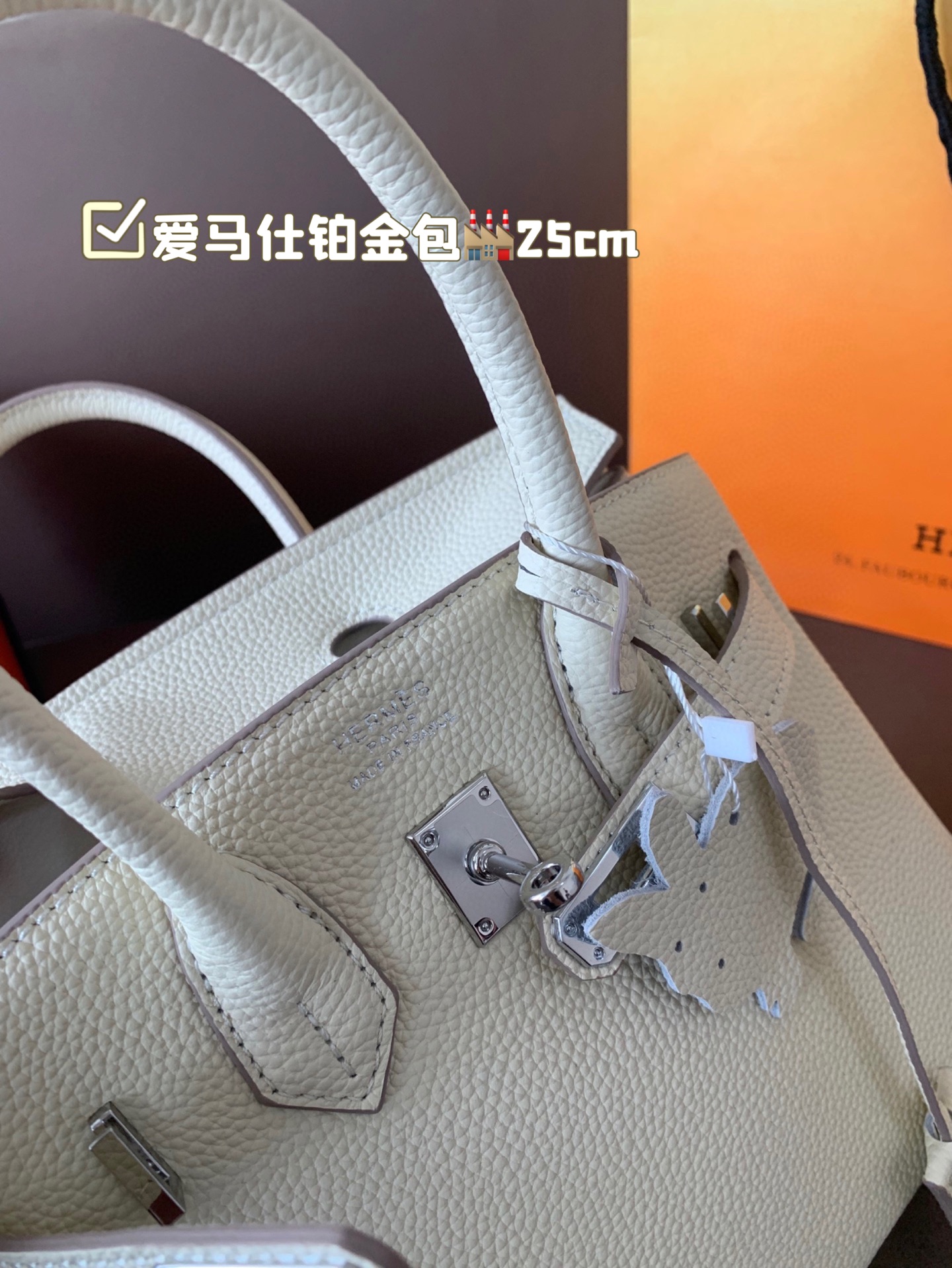 Birkin 25 white  tc